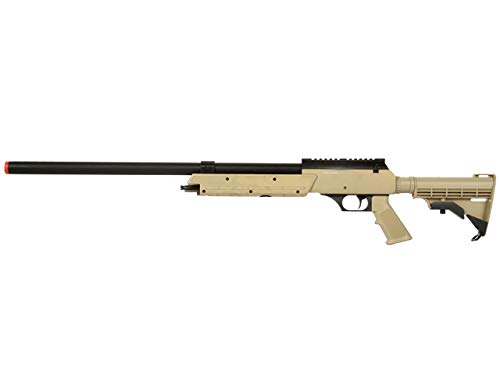 Well MB06 Airsoft Sniper Rifle - Tan | High-Precision Spring-Powered Sniper for Outdoor Shooting & Airsoft Battles