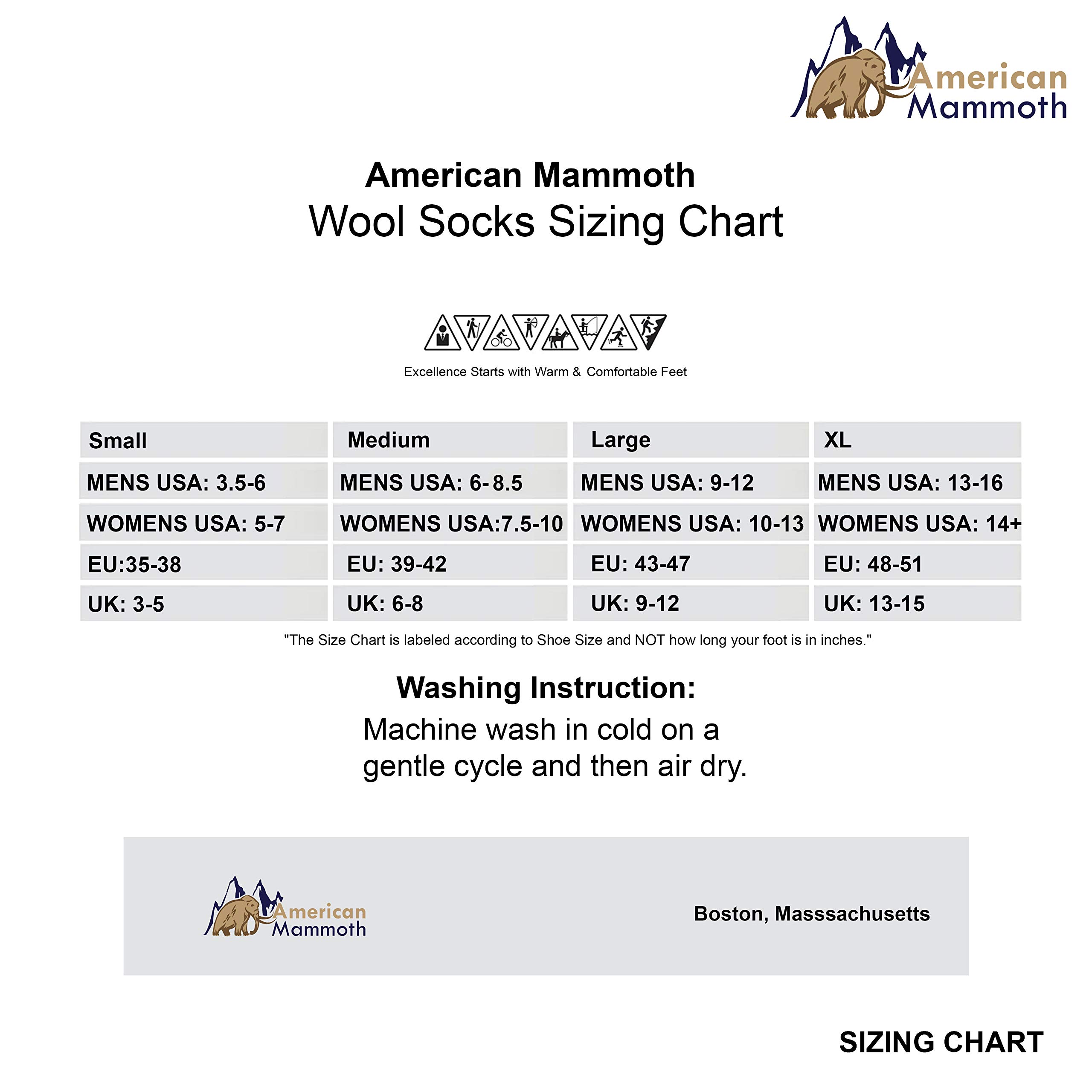 Premium American Mammoth Alpaca Wool Socks for Men & Women - Ultra Soft, Warm & Breathable Hiking & Dress Socks for Outdoor Adventures & Office Wear