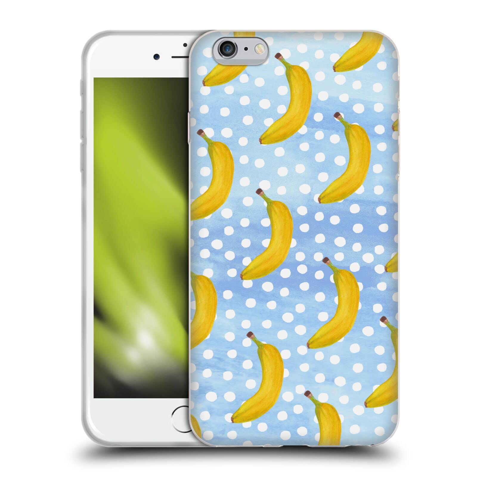 Officially Licensed Haroulita Bananas Fruits 2 Soft Gel Phone Case - Compatible with Apple iPhone 6 Plus/6s Plus - Cute Protective Cover for Everyday Use & Gift Giving
