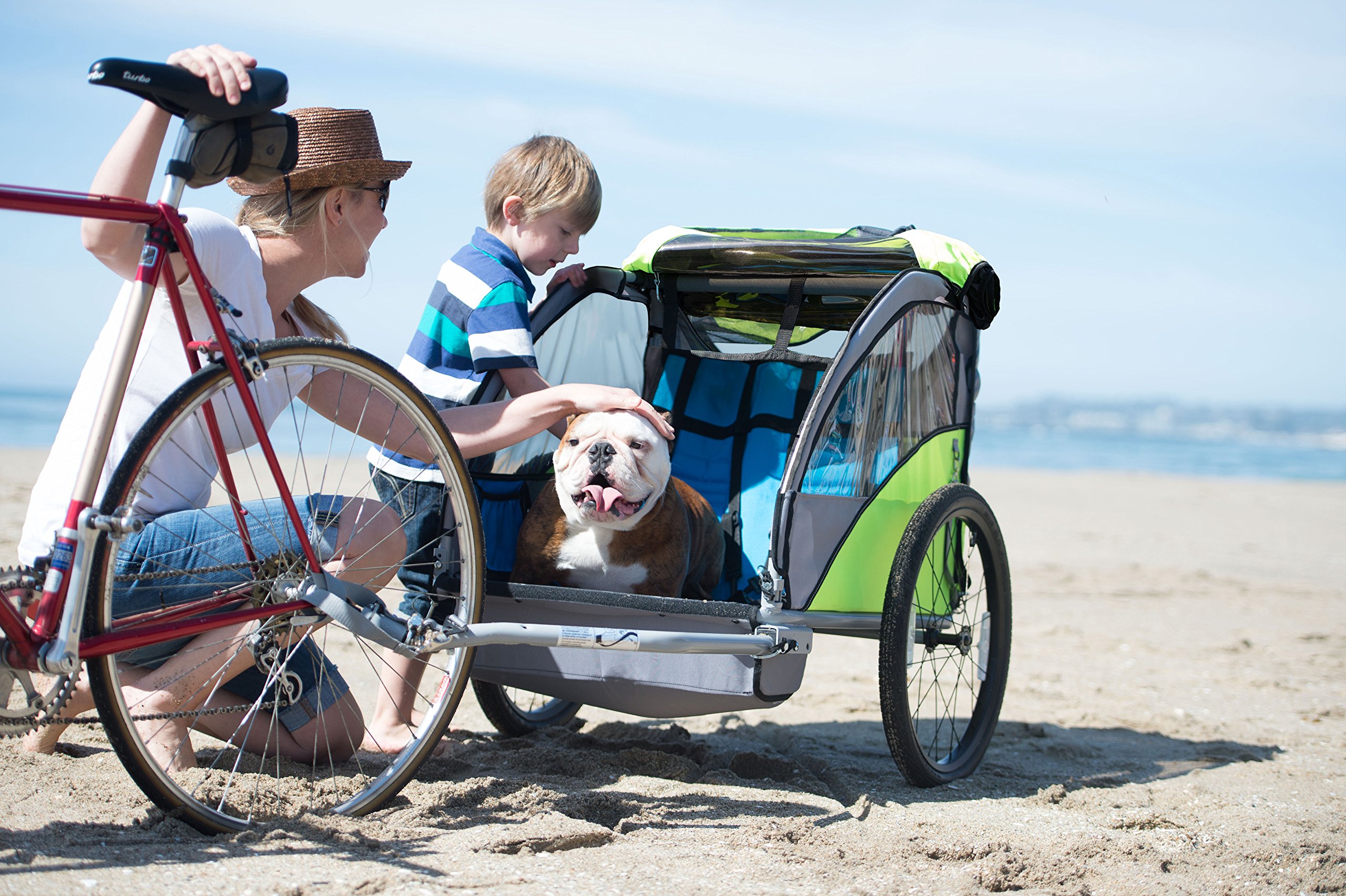 COPILOT Bicycle Trailer & Stroller Conversion Kit - Universal Bike Trailer for Kids with Quick-Release Wheels - Perfect for Family Cycling, Jogging and Outdoor Adventures