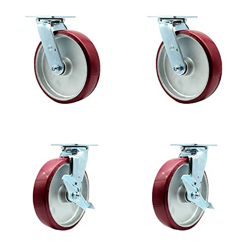 4 Swivel w/2 Top Lock Brakes