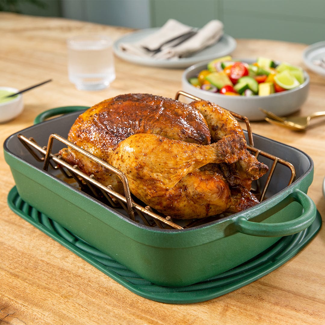 Premium Firra Roasting Rack for Turkey, Chicken & Meat - Heavy Duty Stainless Steel Oven Rack - Perfect for Thanksgiving, Holiday Dinners & BBQ Grilling