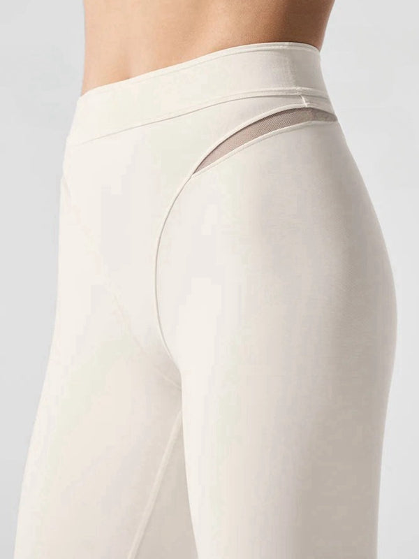 ZASUWA Women's Sexy Sheer Mesh Push Up High Waisted Leggings - Tummy Control & Hip Lift for Workout, Yoga & Night Out