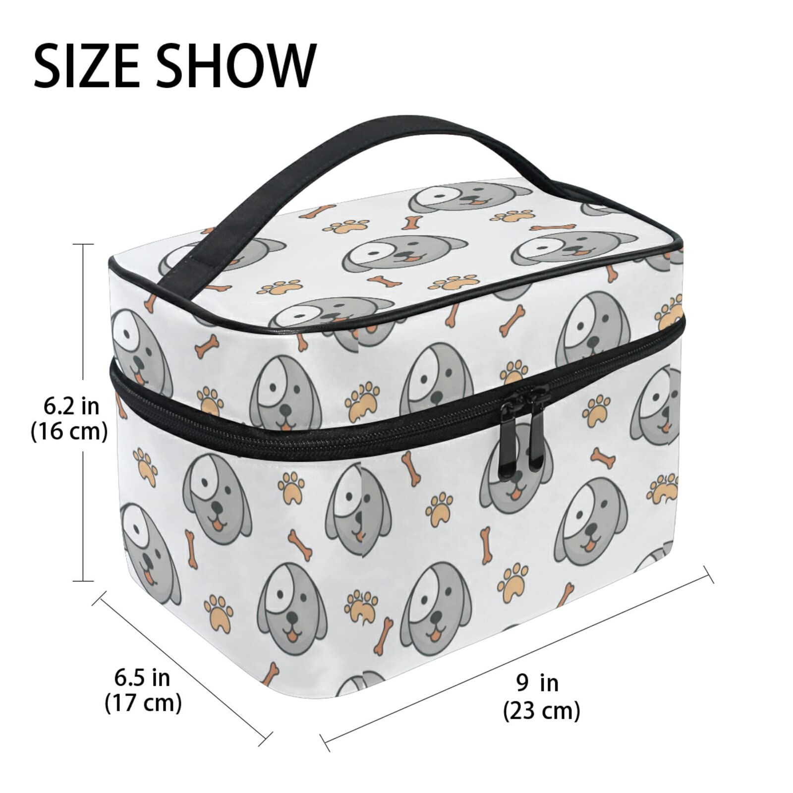 Adorable Pet-Themed Makeup Bag for Women - Cute Dog Bone Cosmetic Pouch & Travel Toiletry Organizer | Perfect for Travel, Gym, and Daily Beauty Essentials Storage