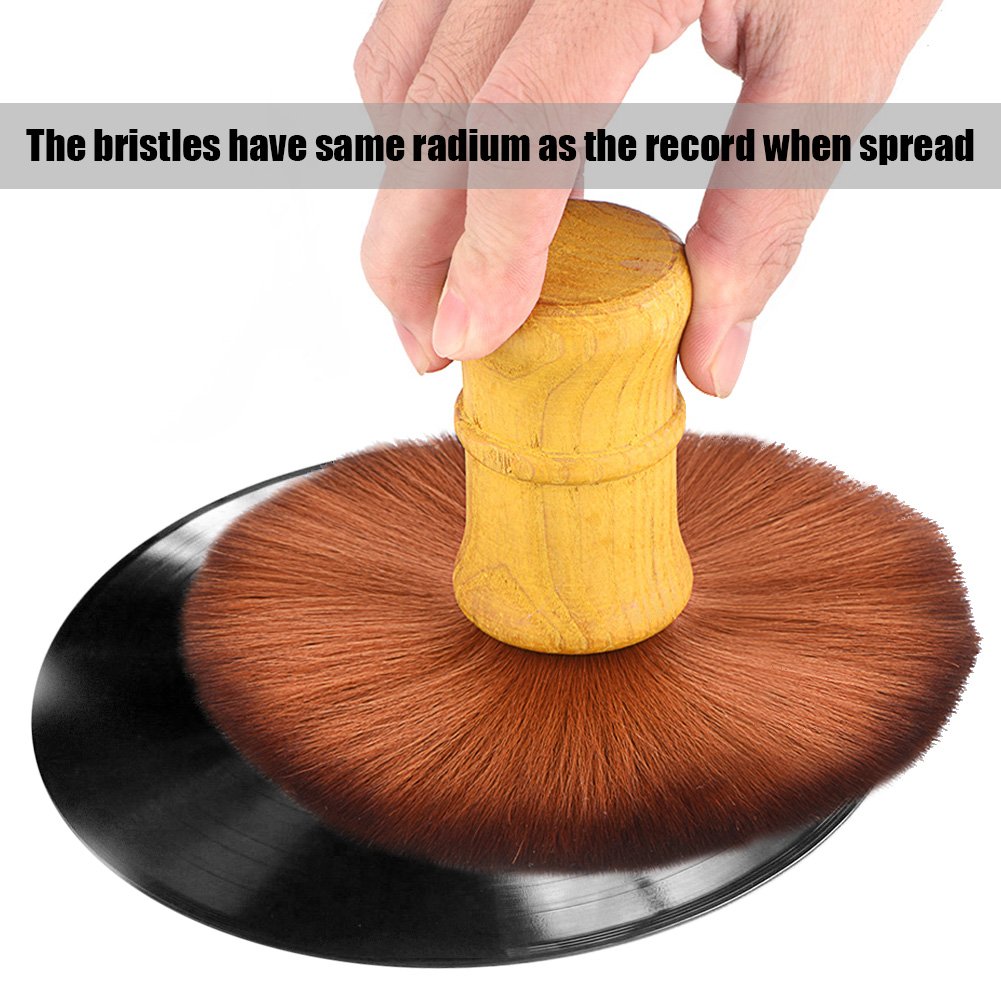 Electrostatic Brush Record Cleaner - Anti Static Vinyl Dust Remover for LP Records | Perfect for Home Audio & DJ Equipment Use