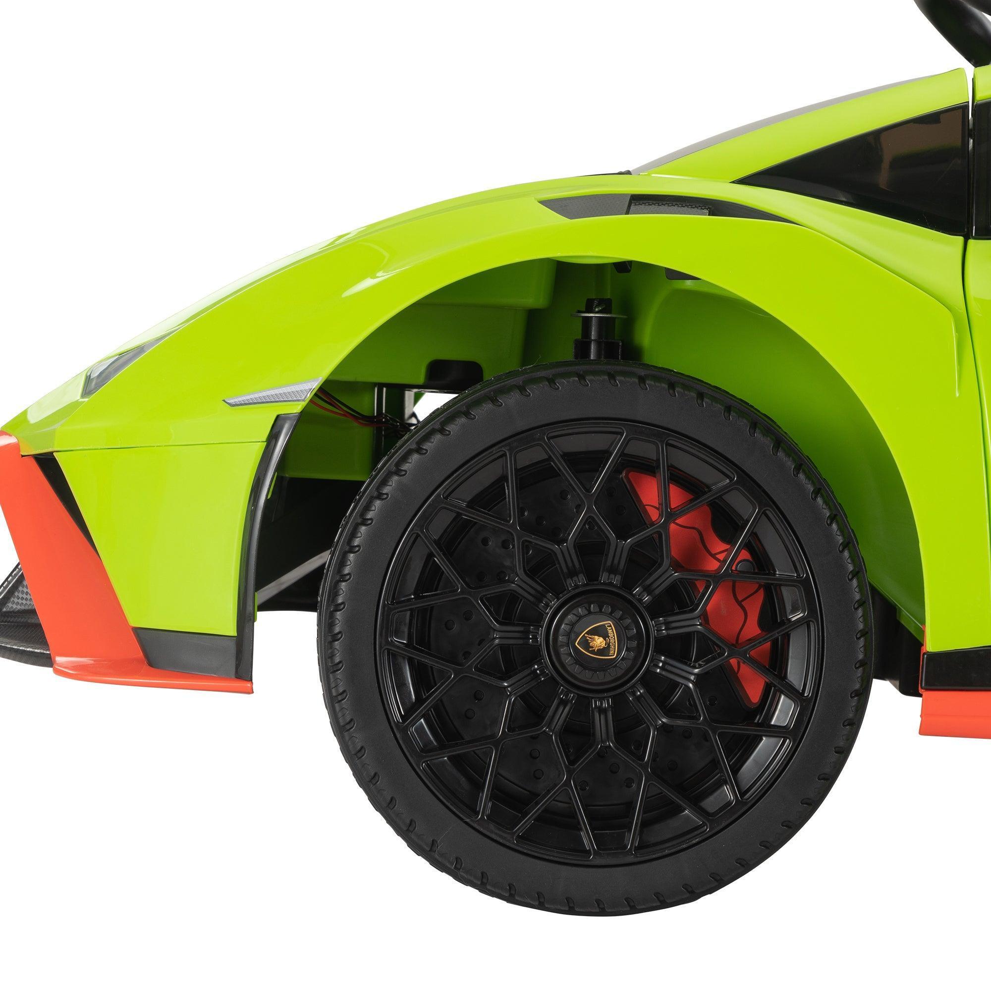 12V Battery Powered Kids Ride On Car - Licensed Lamborghini Remote Control Toy Vehicle with Music Player & LED Lights | Outdoor Play, Birthday Gift for Boys & Girls Ages 3-8
