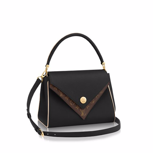 Authentic Louis Vuitton Double V Handbag in Noir Black - Luxury Crossbody Bag for Women, Perfect for Date Night & Evening Events