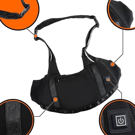 Rechargeable Electric Hand Warmer - USB Heated Hand Muff for Winter, Cold Weather, Outdoor Activities, Camping & Skiing