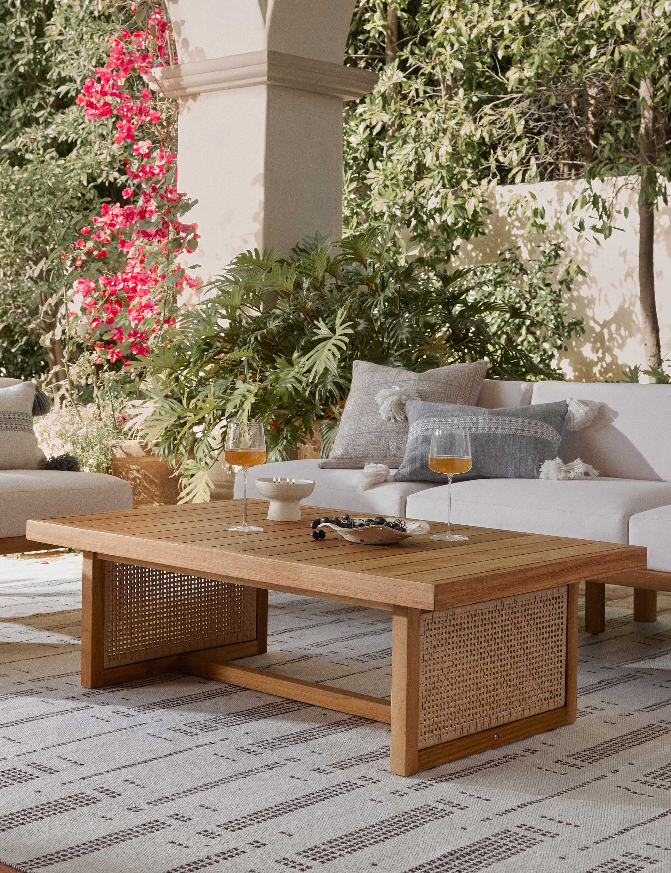 Stylish Anson Indoor Outdoor Coffee Table - Modern Design for Living Room, Patio & Garden - Perfect for Relaxing & Entertaining