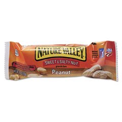 (6 Pack Value Bundle) Nature Valley Sweet & Salty Nut Peanut Granola Bars - 1.2oz Protein Snack Bars for Hiking, Camping & Office Snacks - Crunchy Cereal Bars with Whole Grain Oats (Pack of 6)