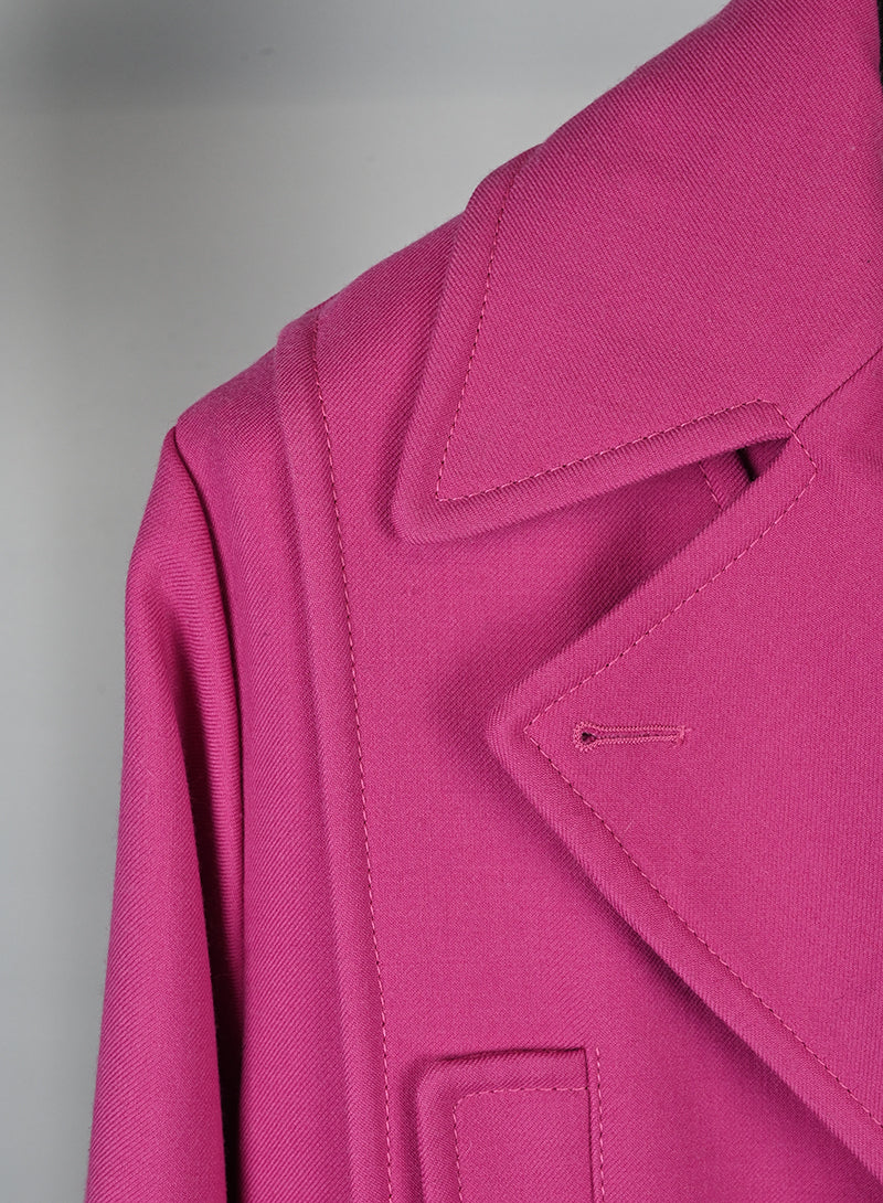 Valentino Women's Pink Wool Coat Size 40 - Elegant Winter Outerwear for Office & Evening Events