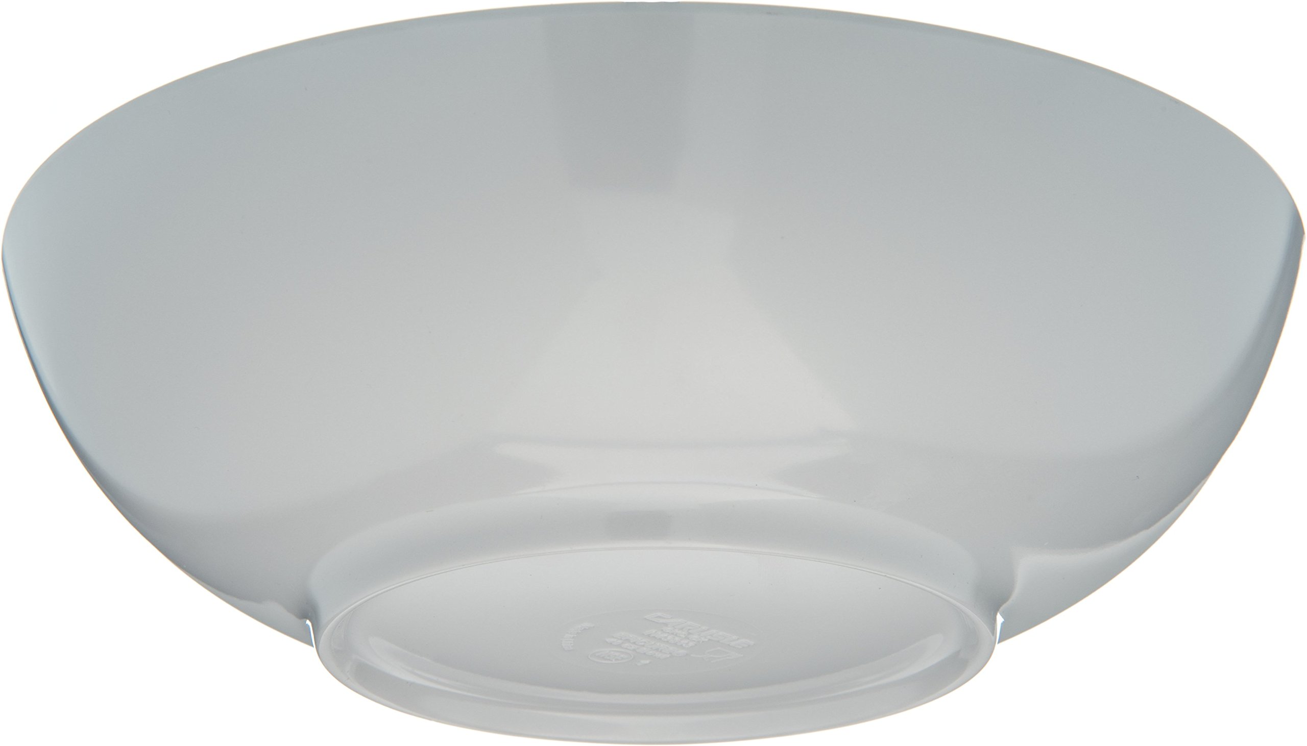 Epicure 40oz White Melamine Salad Serving Bowl - Durable Plastic Bowl for Home & Restaurant Use - Pack of 12 - Perfect for Buffets, Catering & Family Gatherings