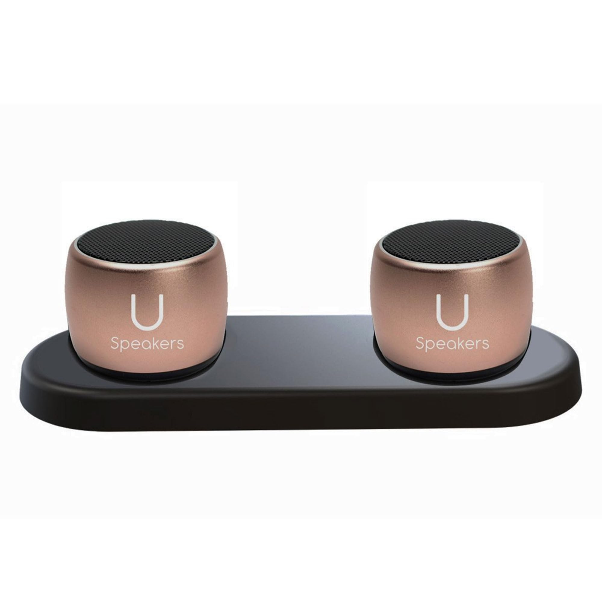 U Pro Wireless Bluetooth Speakers (Set of 2) - Rose Gold | Premium Sound for Home, Outdoor, and Party Use