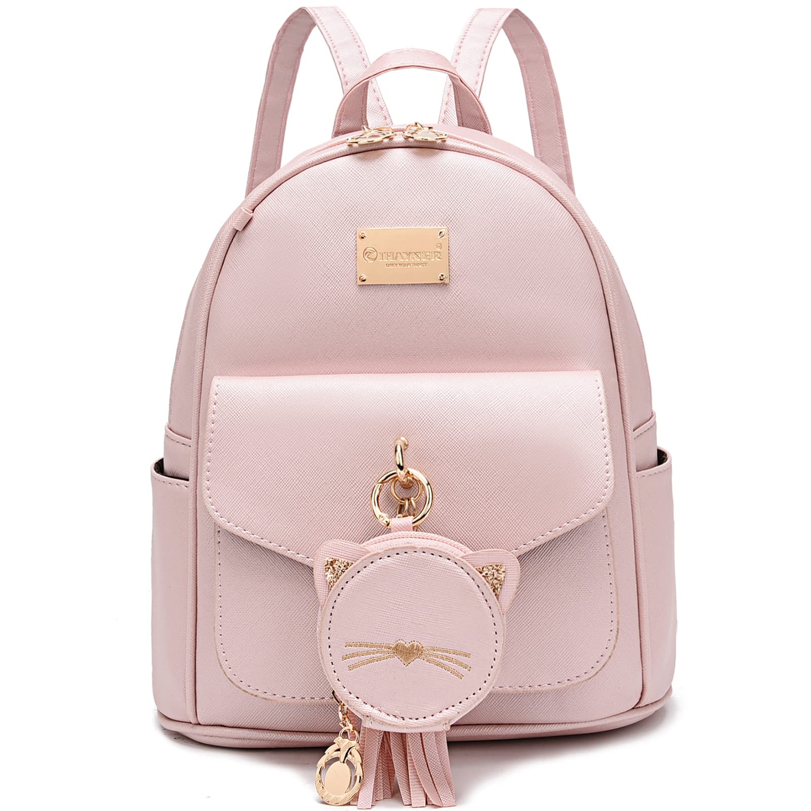 IHAYNER Girls Fashion Backpack - Mini Leather Purse Backpack for Women & Teen Girls with Coin Purse - Perfect for School, Travel & Daily Use