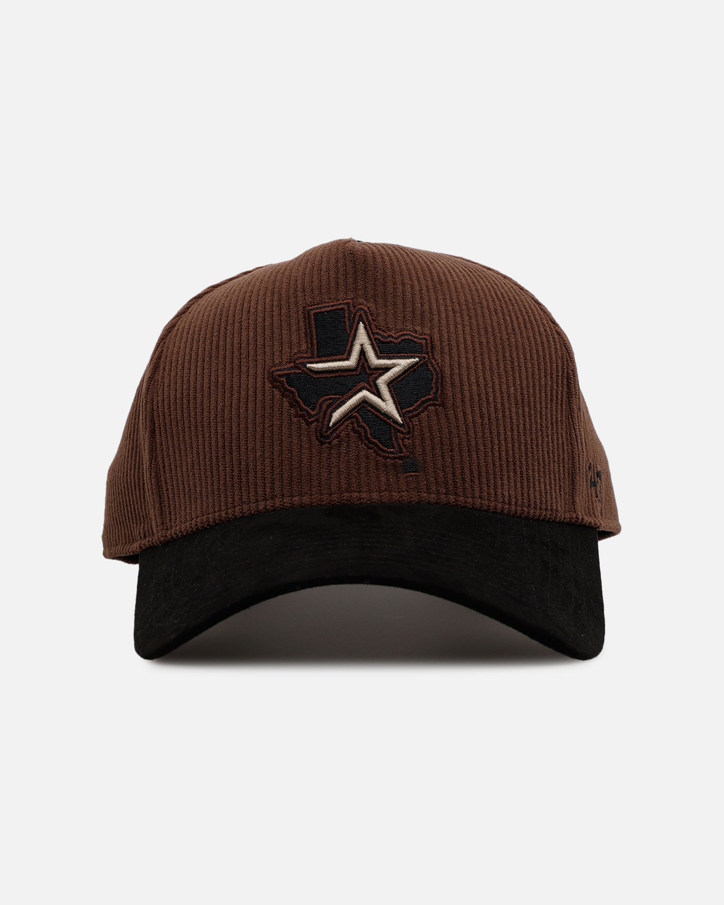47 Brand Houston Astros 'Barren' Offside DT Corduroy Snapback Hat - Brown/Black Adjustable Baseball Cap for Men & Women - Perfect for Sports Fans, Casual Wear & Outdoor Activities