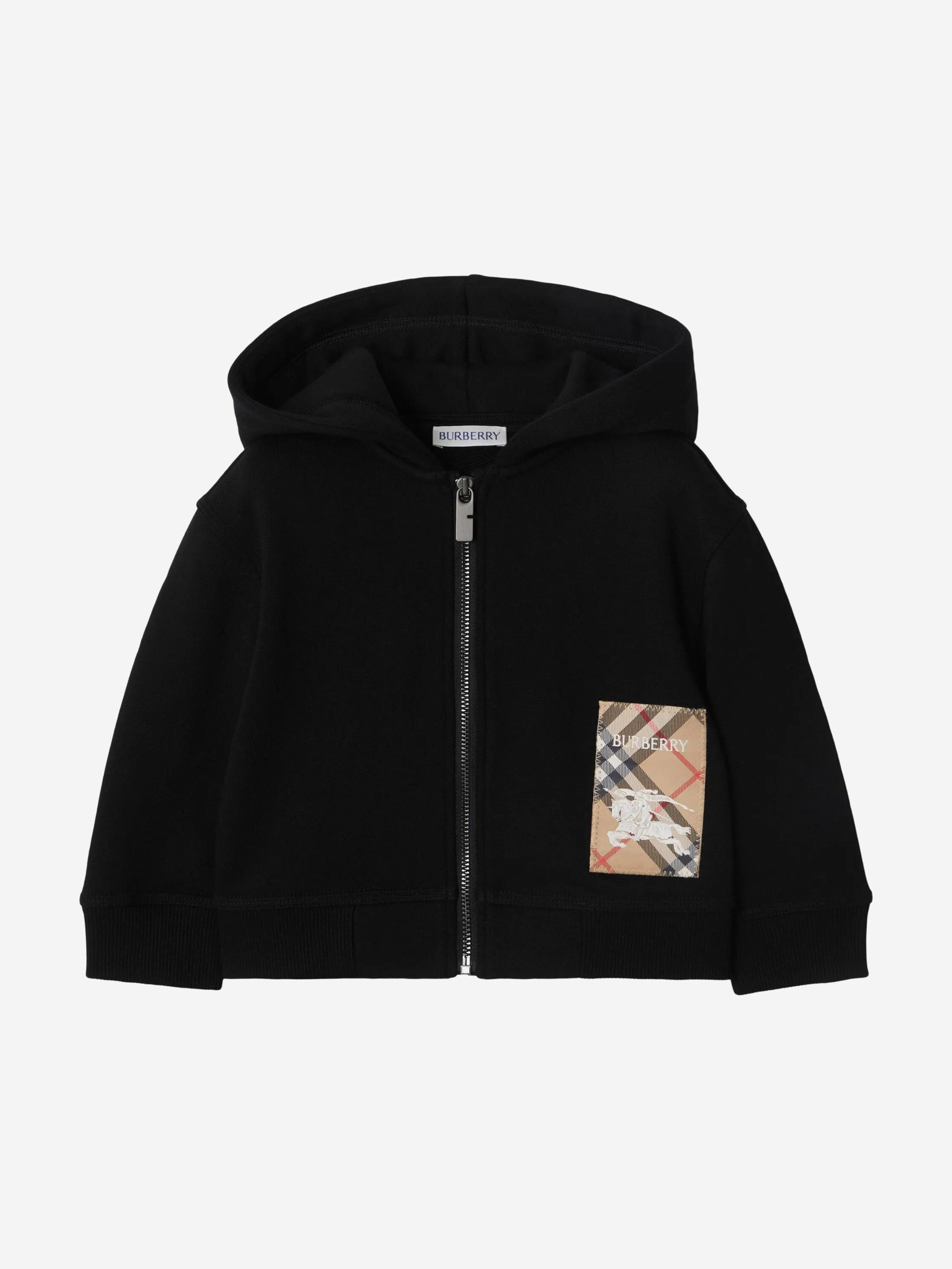 Baby Boys Mini Clyde Zip Up Hoodie - Black | Soft & Comfortable Toddler Jacket for Playdates & Outdoor Adventures