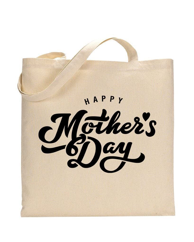 Custom Personalized Mother's Day Tote Bag - Durable Reusable Canvas Gift for Mom - Best Cute Printed Tote - Made in USA - Perfect for Shopping, Beach Trips & Daily Use