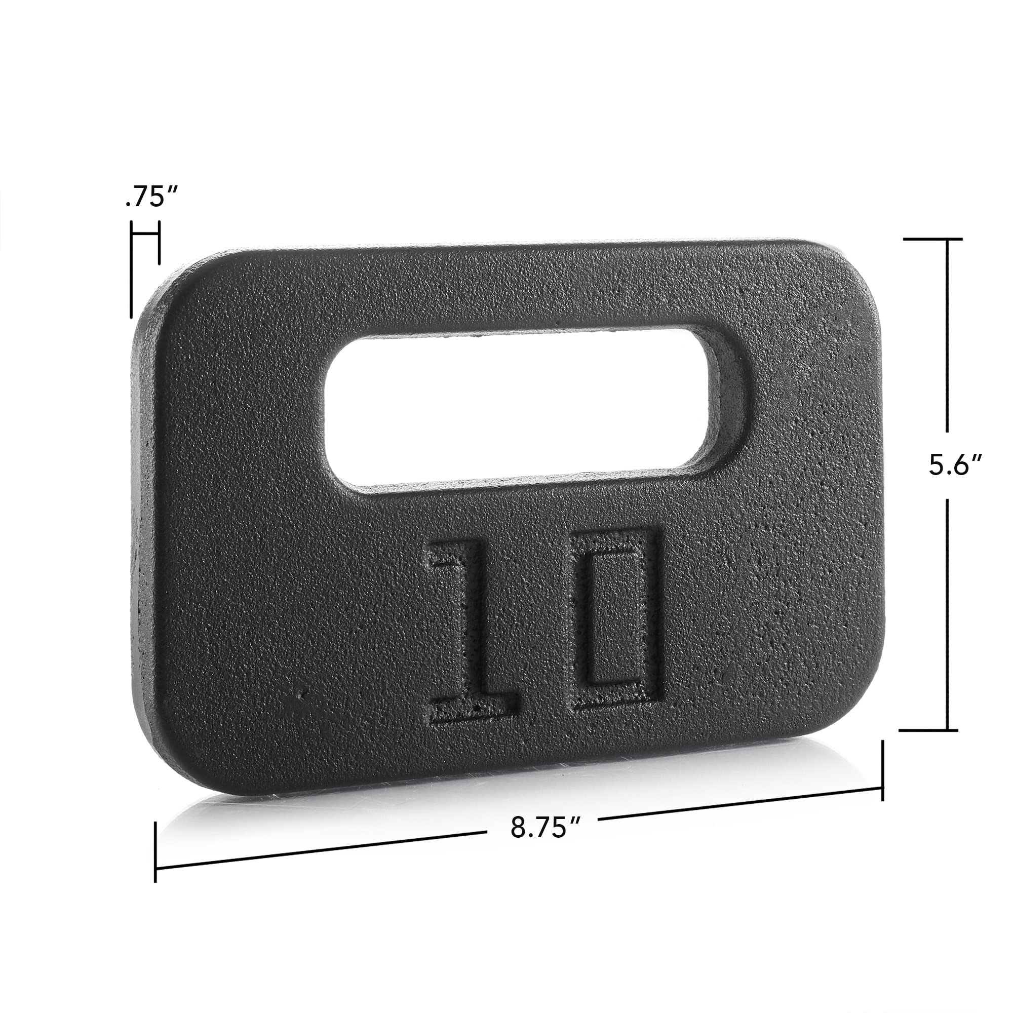 Philosophy Gym Cast Iron Ruck Weight - Heavy Duty Weighted Fitness Plate with Handle for Rucking, CrossFit & Strength Training - Perfect for Outdoor Workouts, Military Training & Fitness Challenges