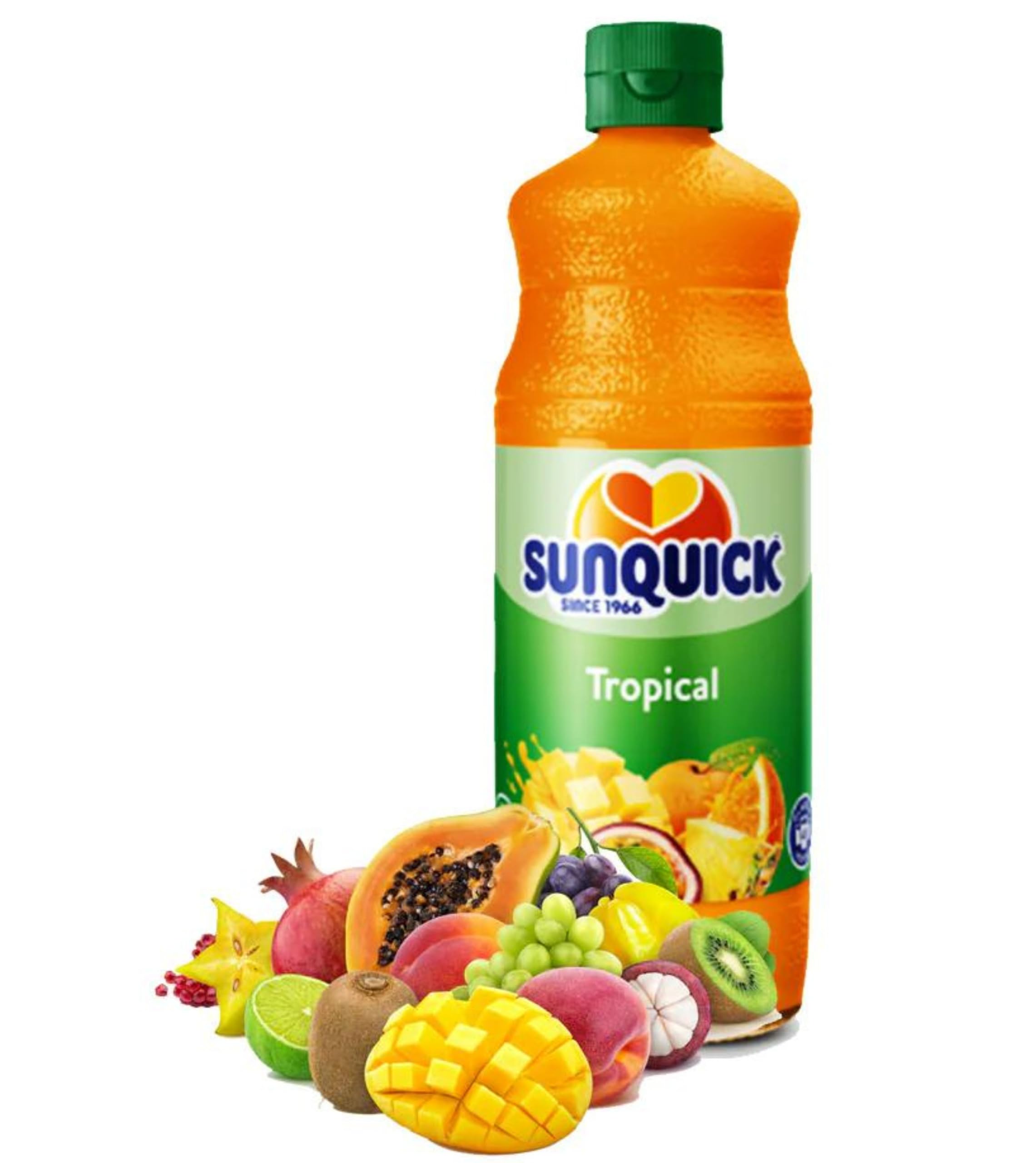 Sunquick Tropical Fruit Concentrate Juice - 700ml Bottle (Pack of 1) | 100% Natural Real Fruit Juice | No Artificial Flavors, Colors or Sweeteners | Perfect for Cocktails, Smoothies & Healthy Drinks