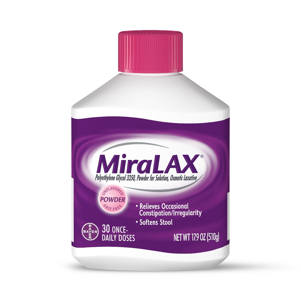 Miralax Powder for Gentle Constipation Relief - 7-Day Supply | Unflavored & Easy to Mix | Digestive Health Support for Adults & Kids | Perfect for Travel, Daily Use & Post-Surgery Recovery