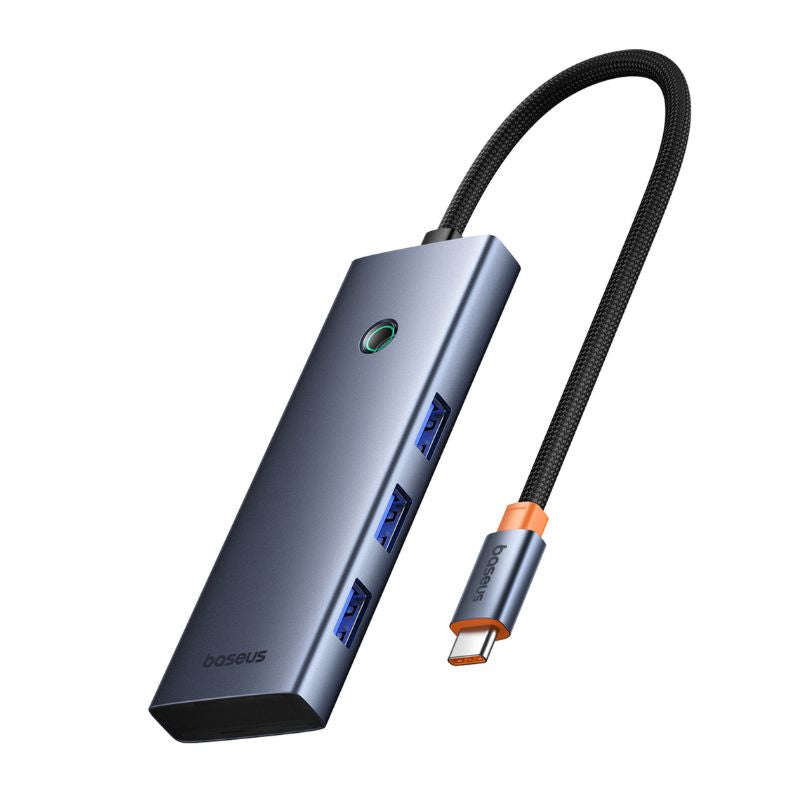 Baseus 7-in-1 USB C Hub Adapter with HDMI, USB 3.0, PD Charging & SD/TF Card Reader - Space Gray | for MacBook Pro/Air, iPad Pro, Dell XPS & More | Perfect for Home Office, Travel & Multi-Screen Setup