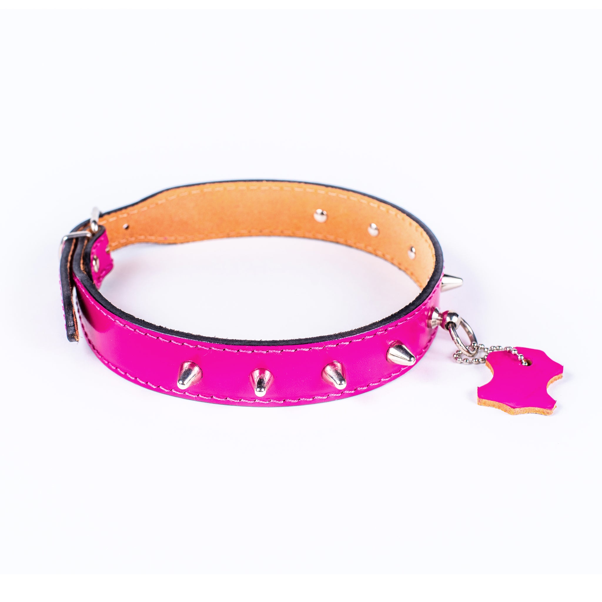 European Leather Studded Cone Collar for Small Dogs - Pet Recovery Collar After Surgery, Vet Recommended for Wound Protection & Healing