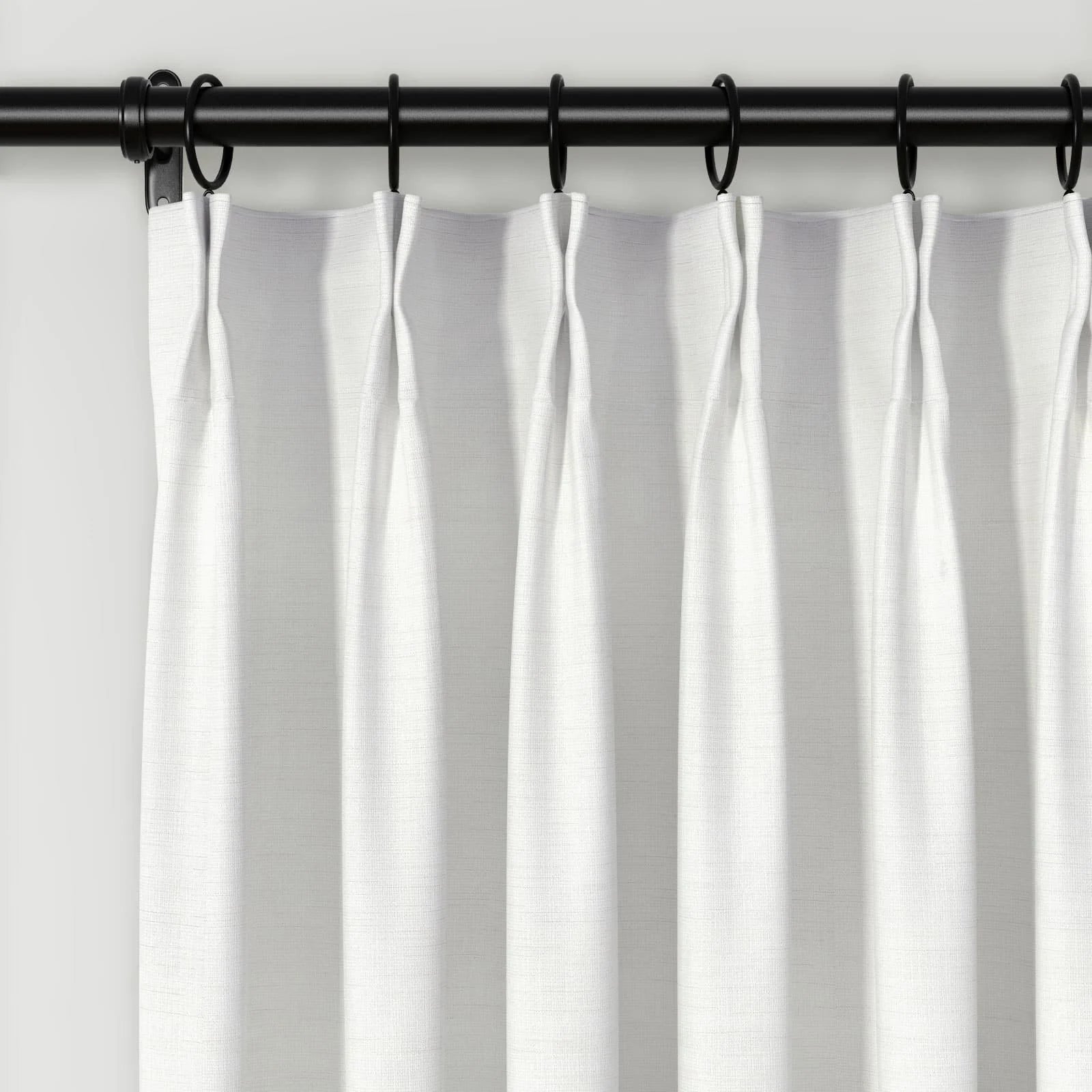 Lydia Cross Jacquard Pleated Curtains - Elegant Window Treatments for Living Room, Bedroom & Dining Room Decor