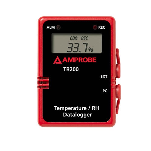 Amprobe TR200 Digital Temperature and Humidity Data Logger with USB - 1/3V Battery Powered for Indoor Climate Monitoring - Ideal for Home, Office, Warehouse & Laboratory Use