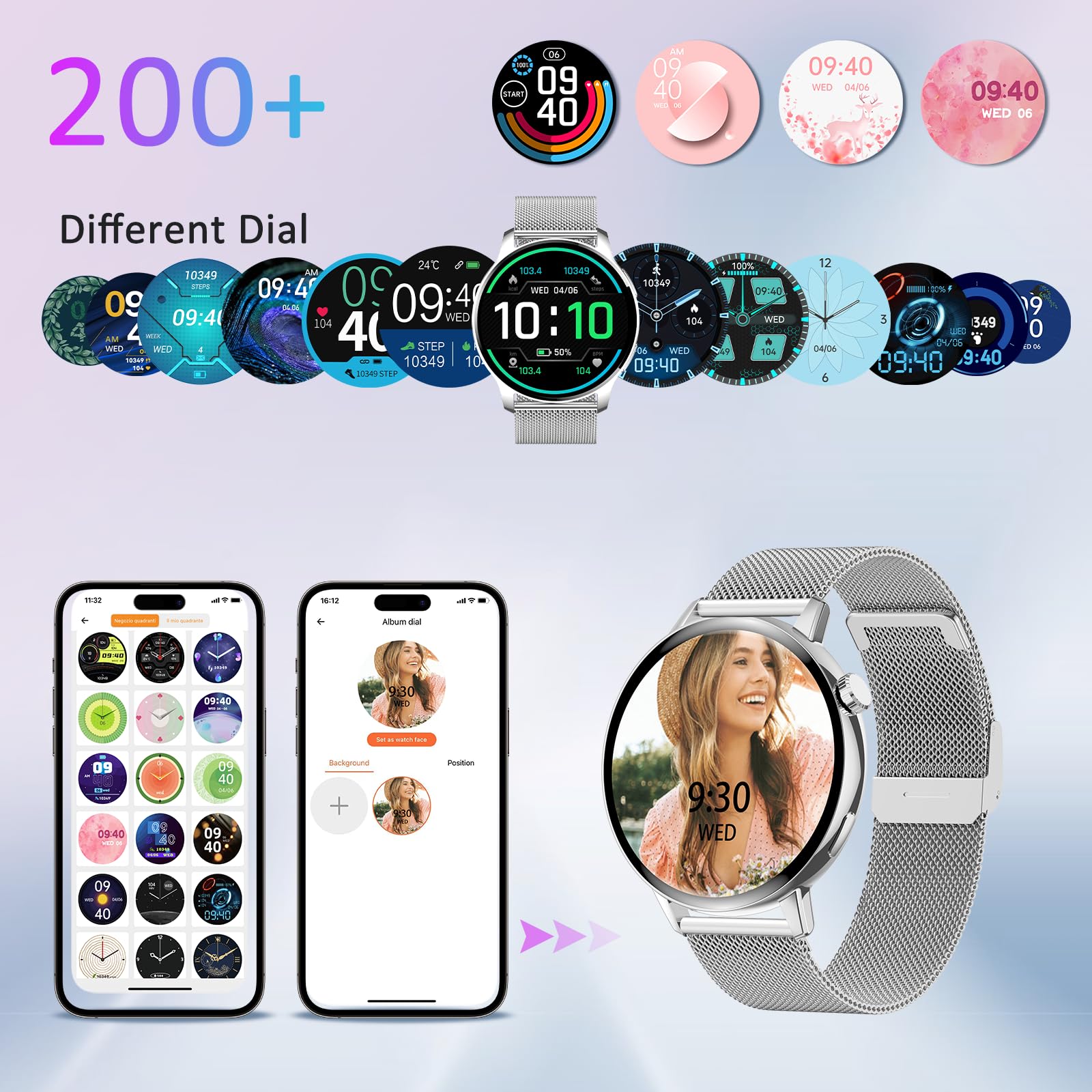 Smart Watch for Men & Women - 1.32