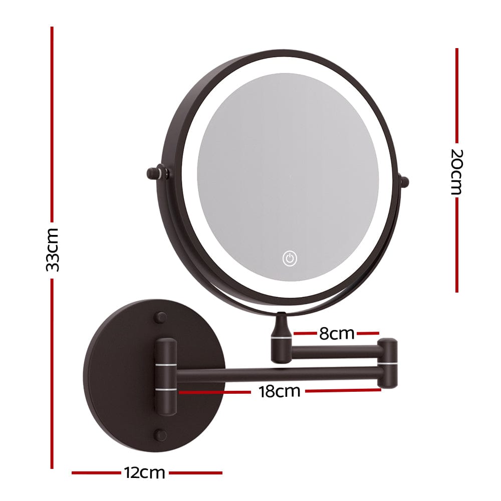 Embellir Extendable 10X Magnifying Makeup Mirror - Dual-Sided Vanity Mirror with Adjustable Stand for Bathroom, Bedroom & Dressing Room | Perfect for Makeup Application, Skincare & Grooming