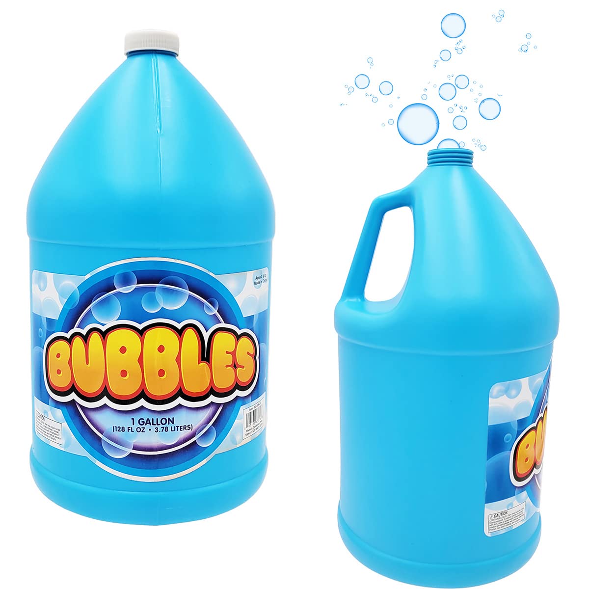Premium Concentrated Bubble Solution Refill - 1 Gallon (128oz) for Bubble Machines, Guns, Wands & Lawn Mowers | Non-Toxic, Long-Lasting Bubbles | Perfect for Kids' Parties, Outdoor Play & Backyard Fun