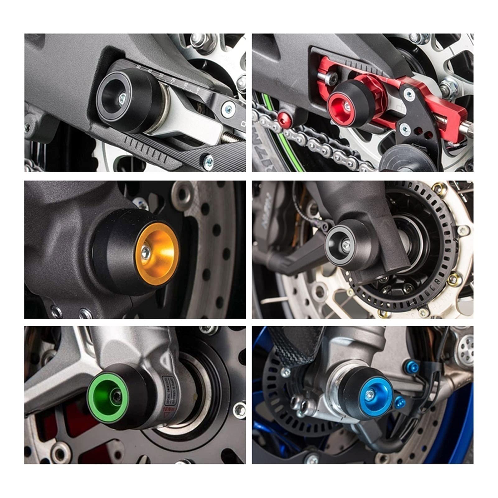 BMW F850 GS F850GS 2017-2020 Motorcycle Crash Protection - CNC Drop Absorber Protector for Front & Rear Wheels | Anti-Fall Accessories for Off-Road & Adventure Riding