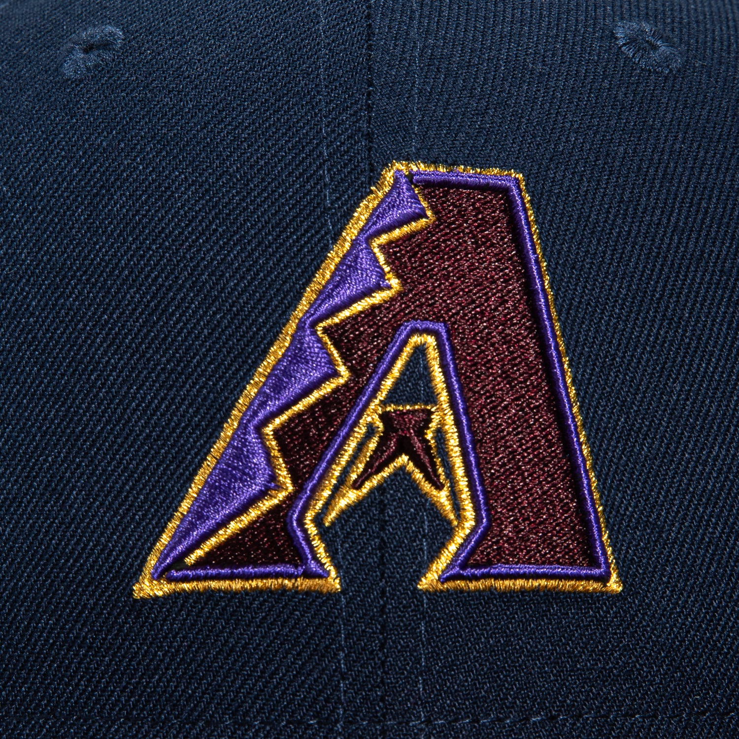 New Era 59Fifty Arizona Diamondbacks 25th Anniversary Patch Snapback Hat - Navy & Maroon MLB Baseball Cap for Men & Women - Perfect for Games, Fan Gear & Streetwear Fashion