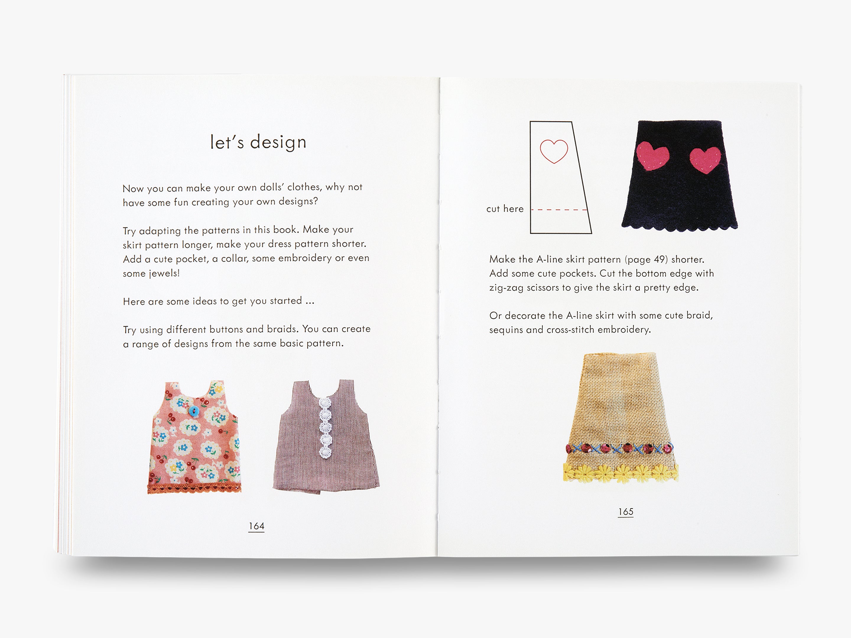 DIY Doll Clothes Kit - Sewing Patterns & Fabric for American Girl Dolls | Perfect for Kids Crafts, Dress Up & Creative Play