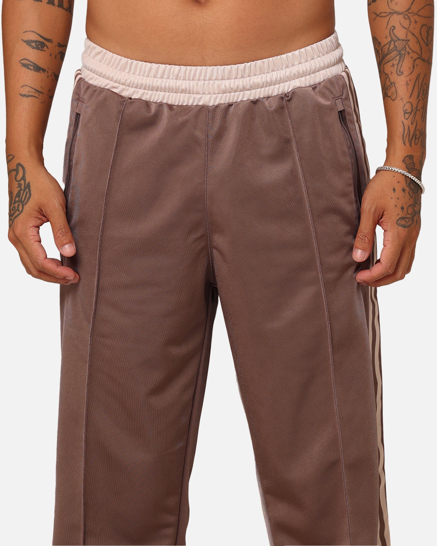 Adidas Archive Track Pants for Men - Earth Strata Color - Comfortable Athletic Joggers for Running, Gym & Casual Wear