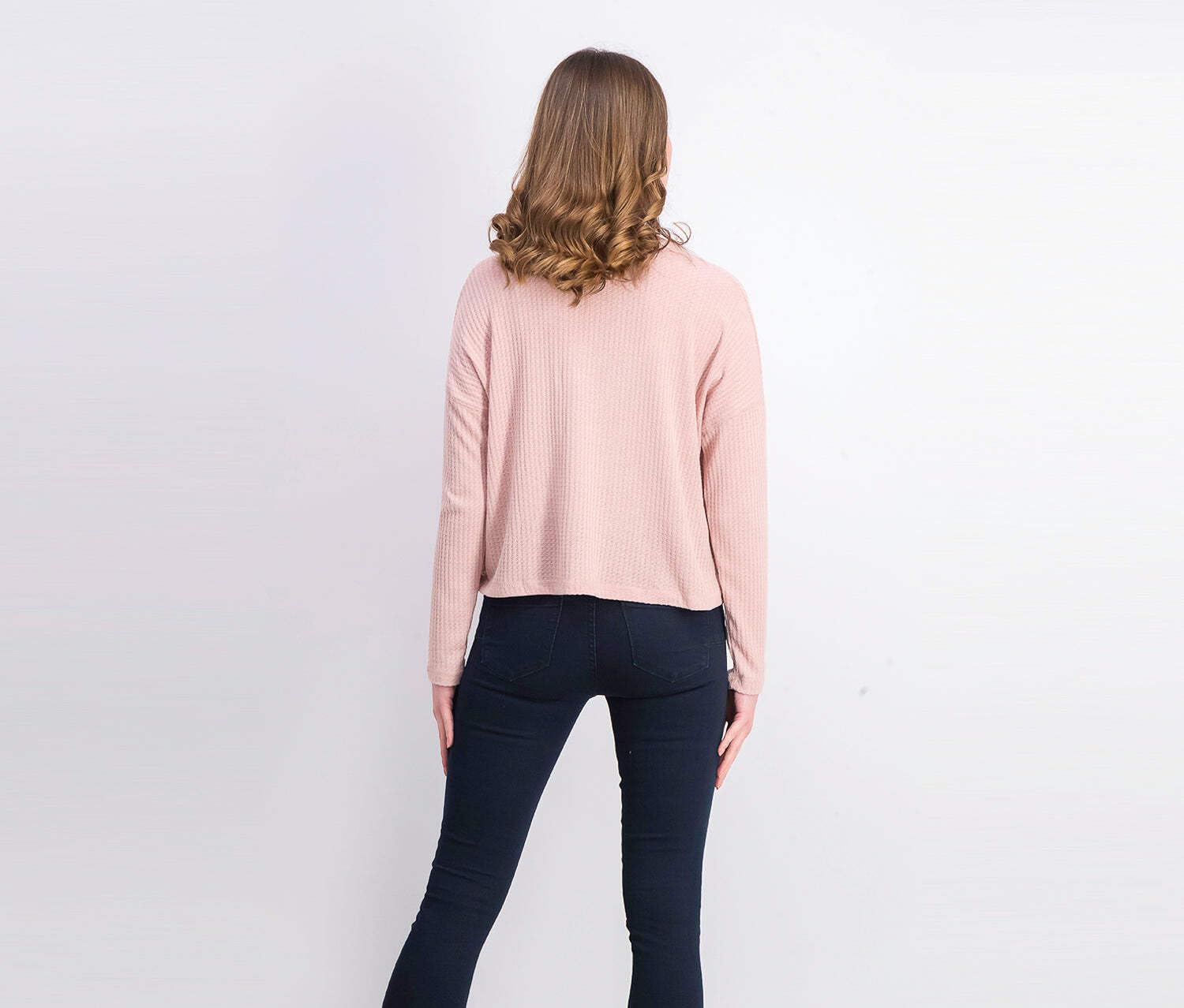 Women's Juniors Waffle Knit Cropped Cardigan Sweater - Soft Long Sleeve Open Front Loose Fit Lightweight Pullover for Casual Outfits, Layering & Fall Fashion