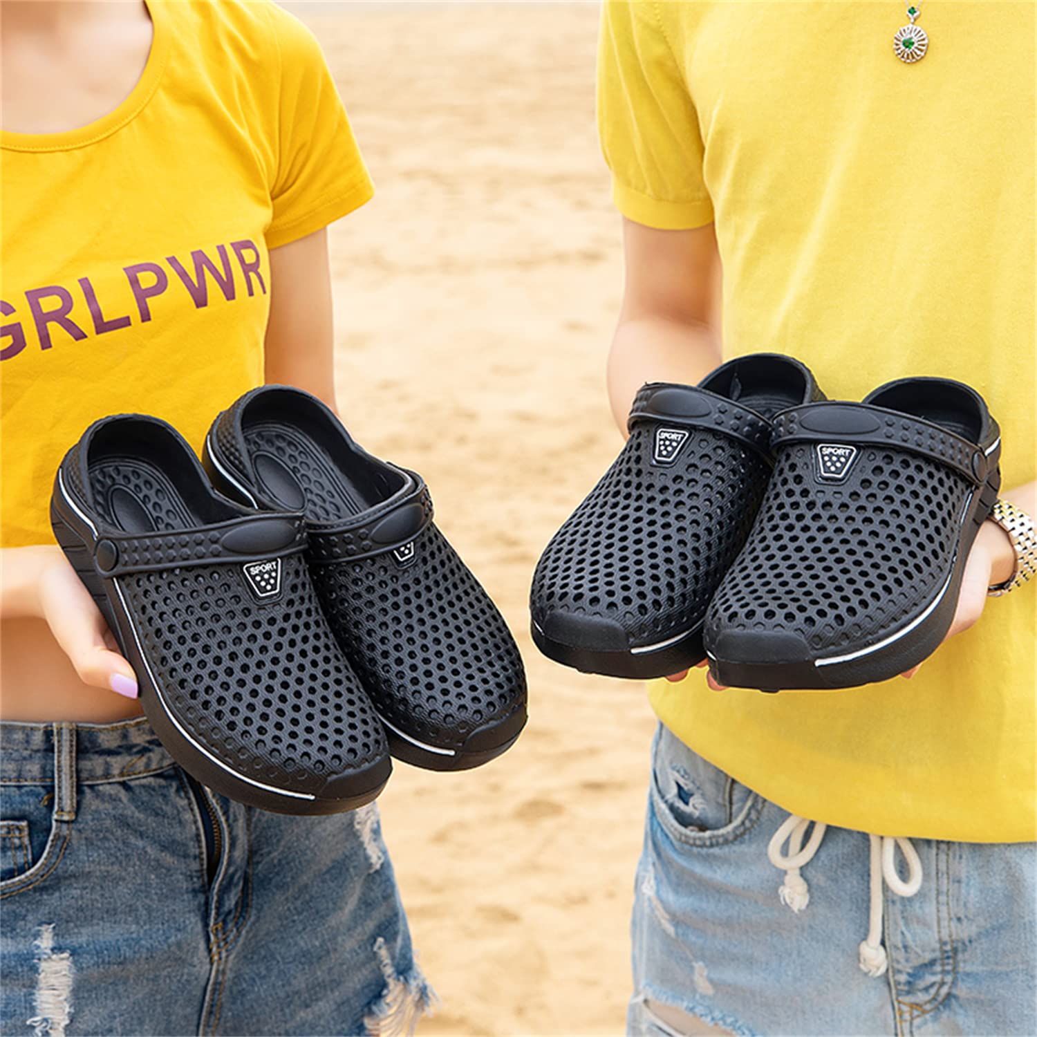 **DRESER Women's Garden Clogs - Breathable Water Shoes for Beach, Bathing, Walking & Travel - Comfortable Non-Slip Slippers for Home, Pool & Outdoor Use**