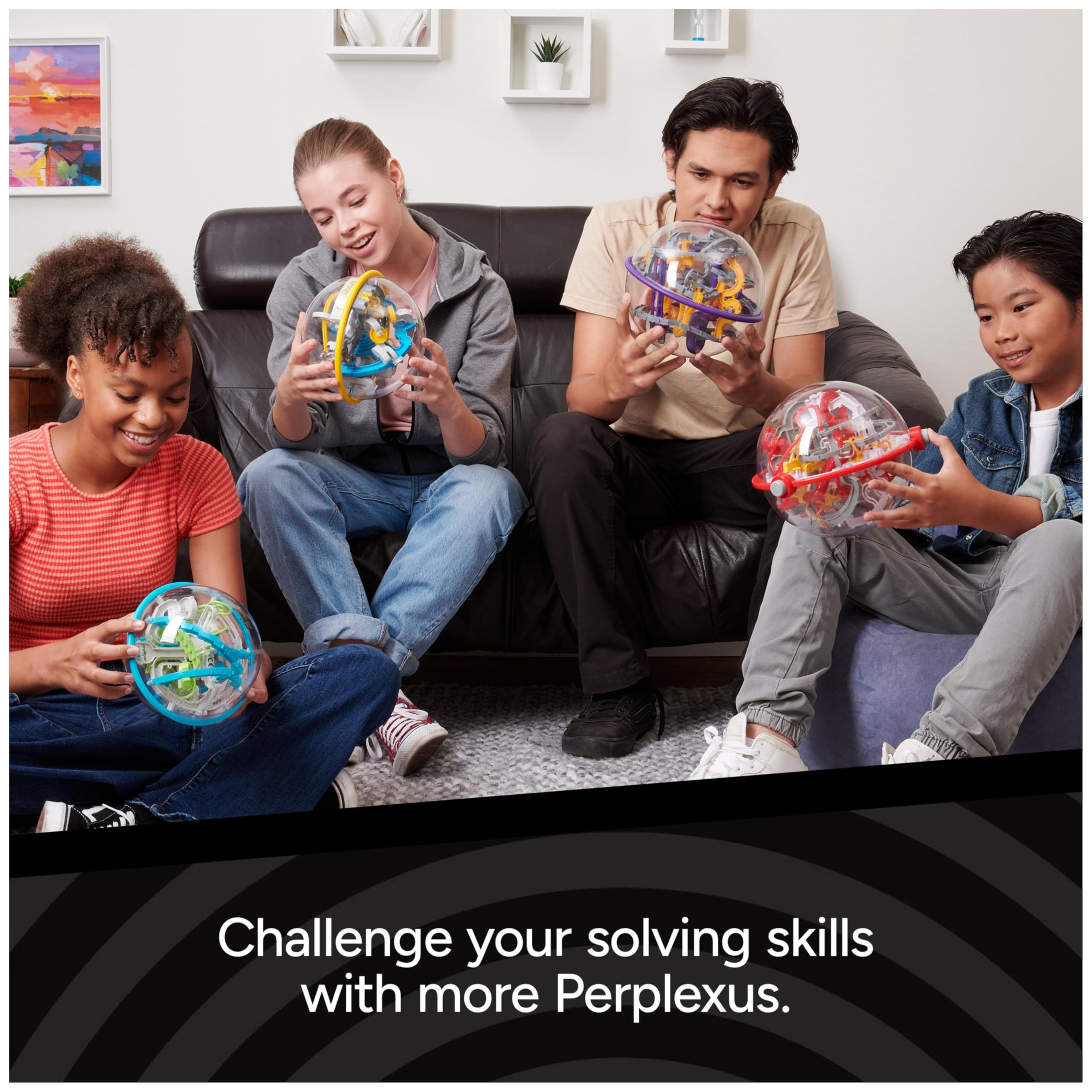 Perplexus Beast 3D Gravity Maze Puzzle Ball - Brain Teaser & Fidget Toy for Kids & Adults Ages 9+ | Stress Relief & Sensory Play | Fun STEM Learning Game for Home, Office & Travel