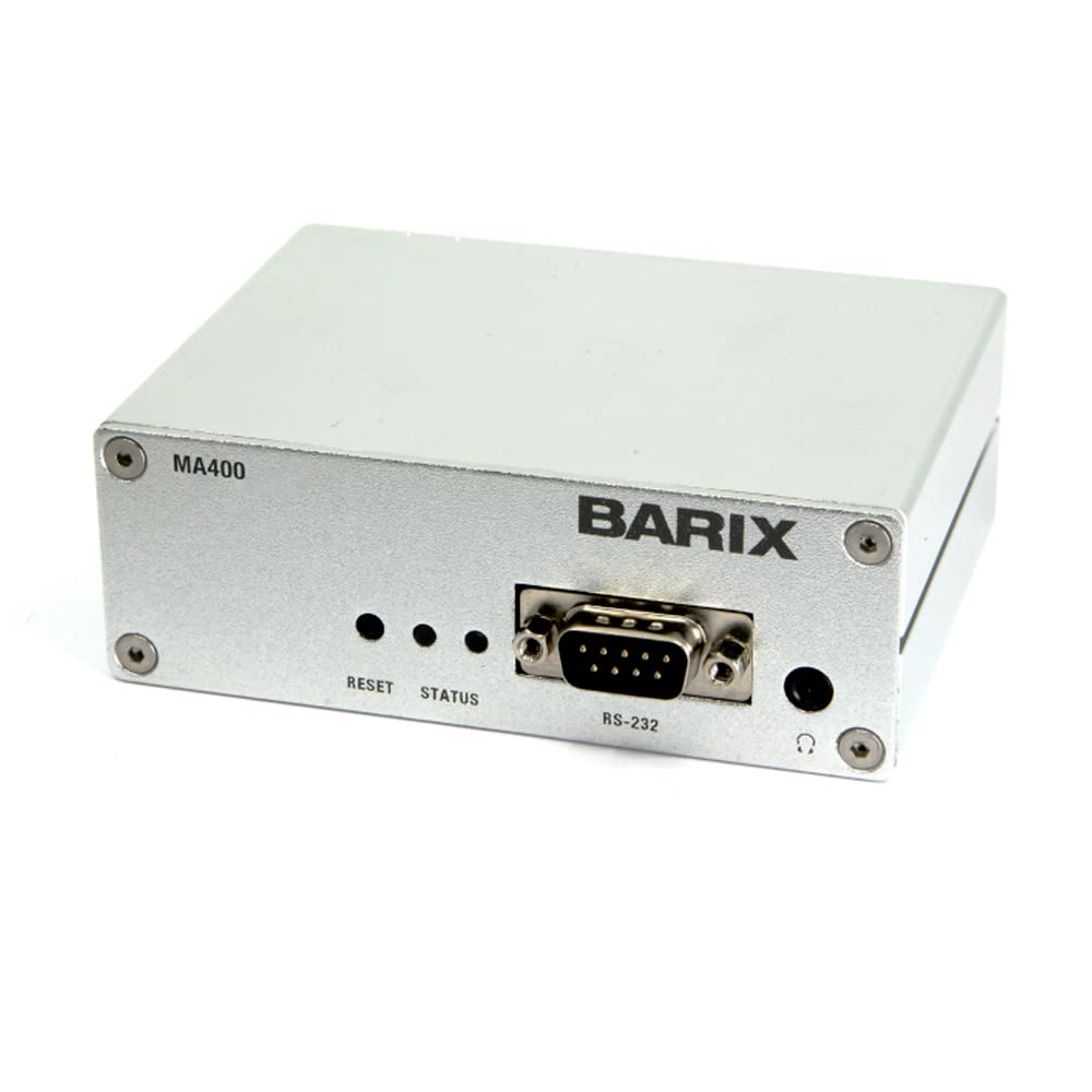 Barix SIP Opus Codec - MA400 PoE Bi-Directional Mono Audio Codec with SIP Link Negotiation for VoIP, Intercom, and Professional Audio Streaming