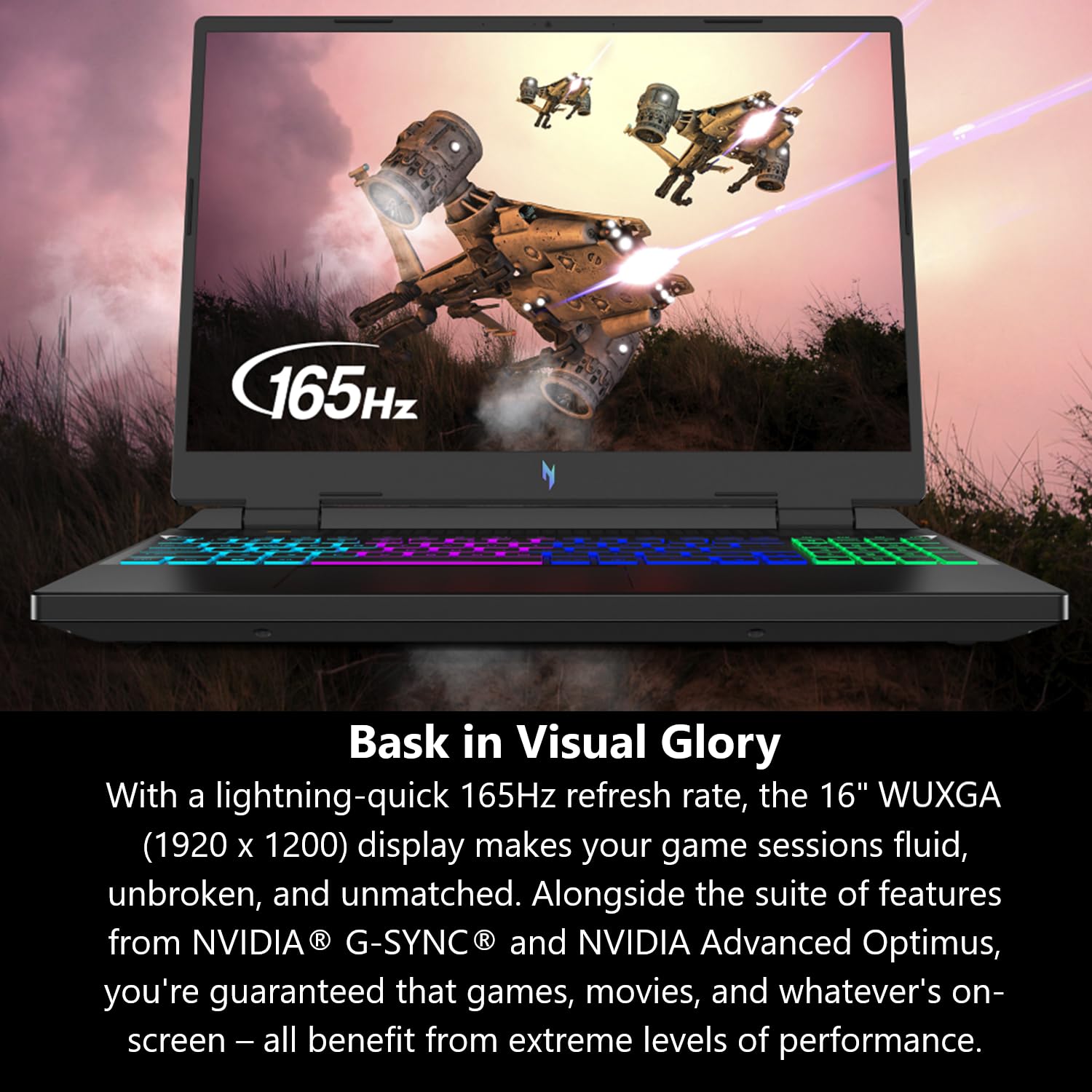 Acer Nitro 16 Gaming Laptop - AMD Ryzen 7 7840HS Octa-Core, NVIDIA RTX 4060 GPU, 16