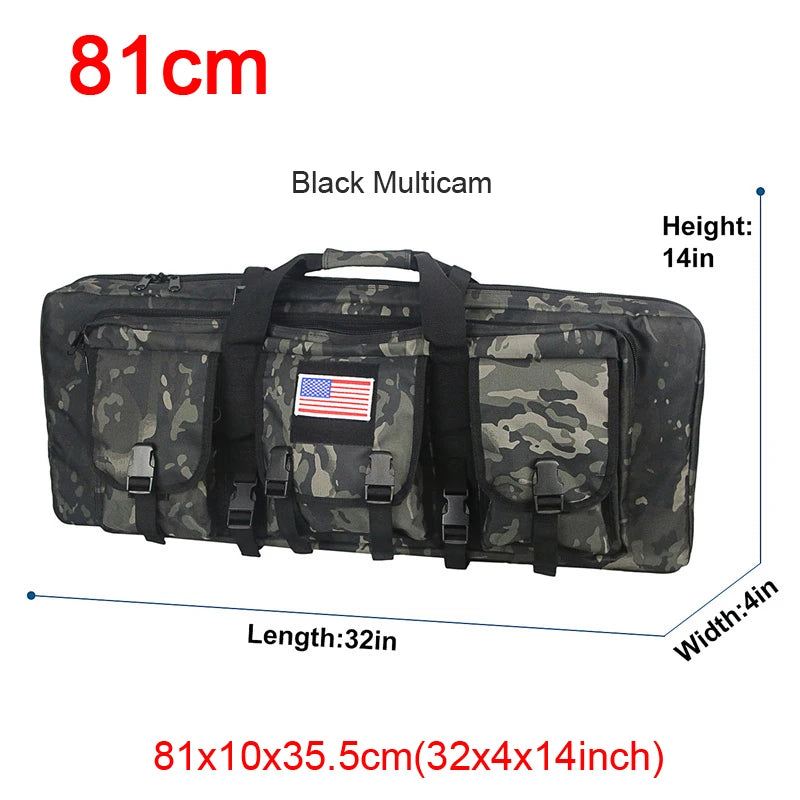 Tactical Double Rifle Case - Durable Waterproof Gun Bag for Hunting & Shooting Range - Perfect for Outdoor Adventures & Firearm Storage