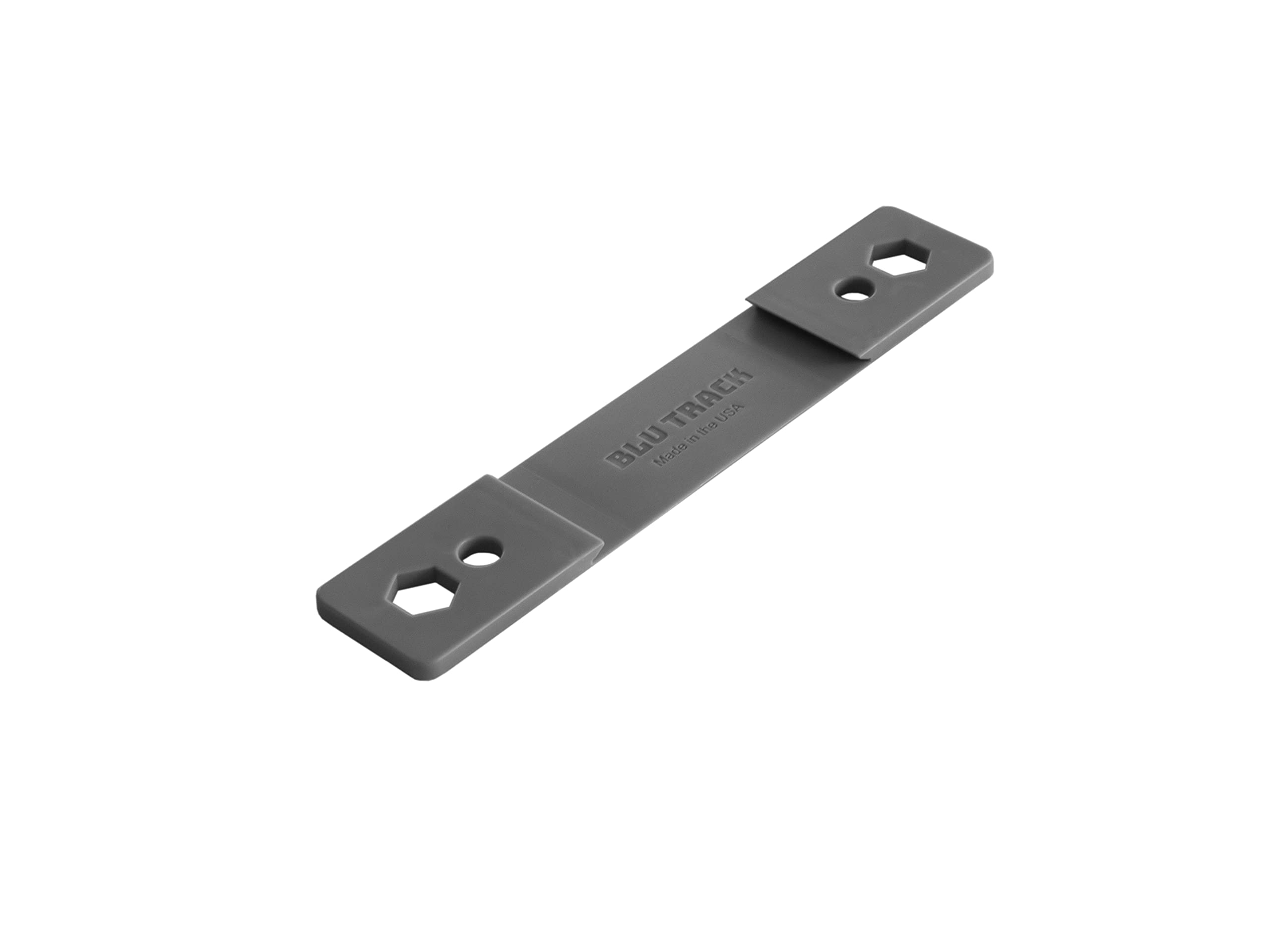 Blu Track 3 Pack Track Anchors - Heavy Duty Aluminum Track Clamps for Garage Storage & Organization - Perfect for Wall Mounted Shelves, Tool Racks & Bike Storage
