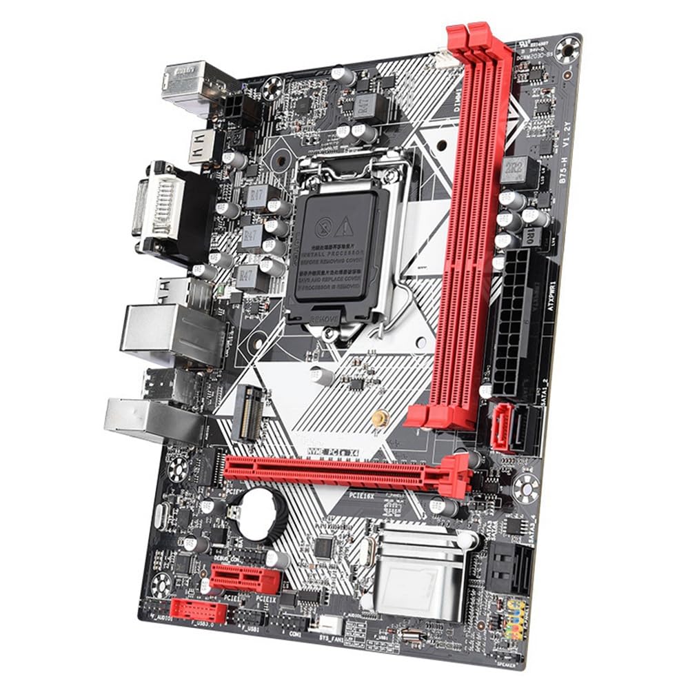 TDKFD SWDOA B75-H Desktop Motherboard with Intel Core i3-3220 CPU & 16GB DDR3 RAM (2x8GB 1600MHz) - LGA 1155 Socket, USB 3.0, SATA 3.0 for PC Builds, Gaming & Office Workstations