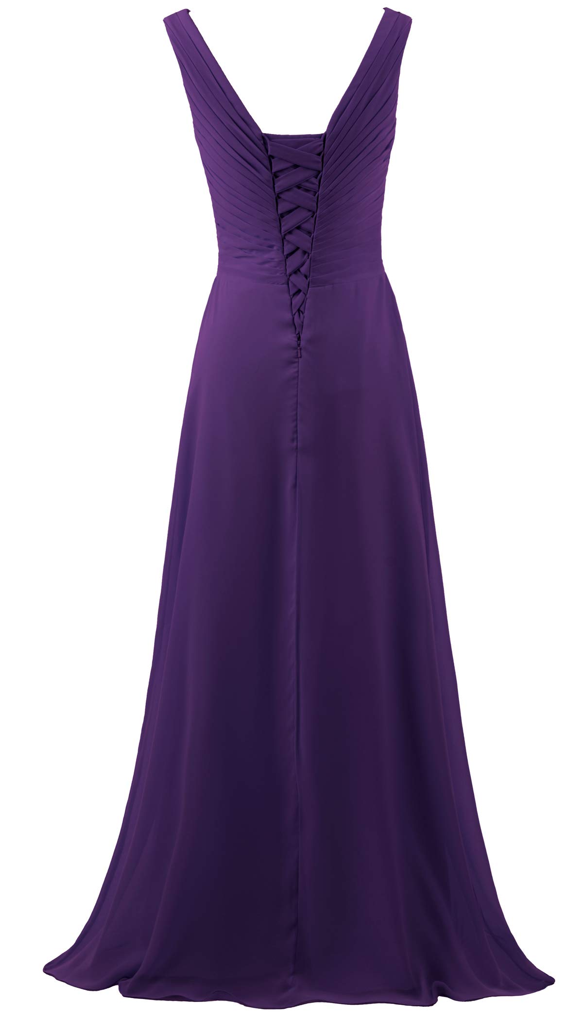 Elegant V-Neck Sleeveless Long Bridesmaid Dress for Women - 2023 Fall Formal Wedding Guest Evening Party Gown | Perfect for Weddings, Galas, and Special Occasions