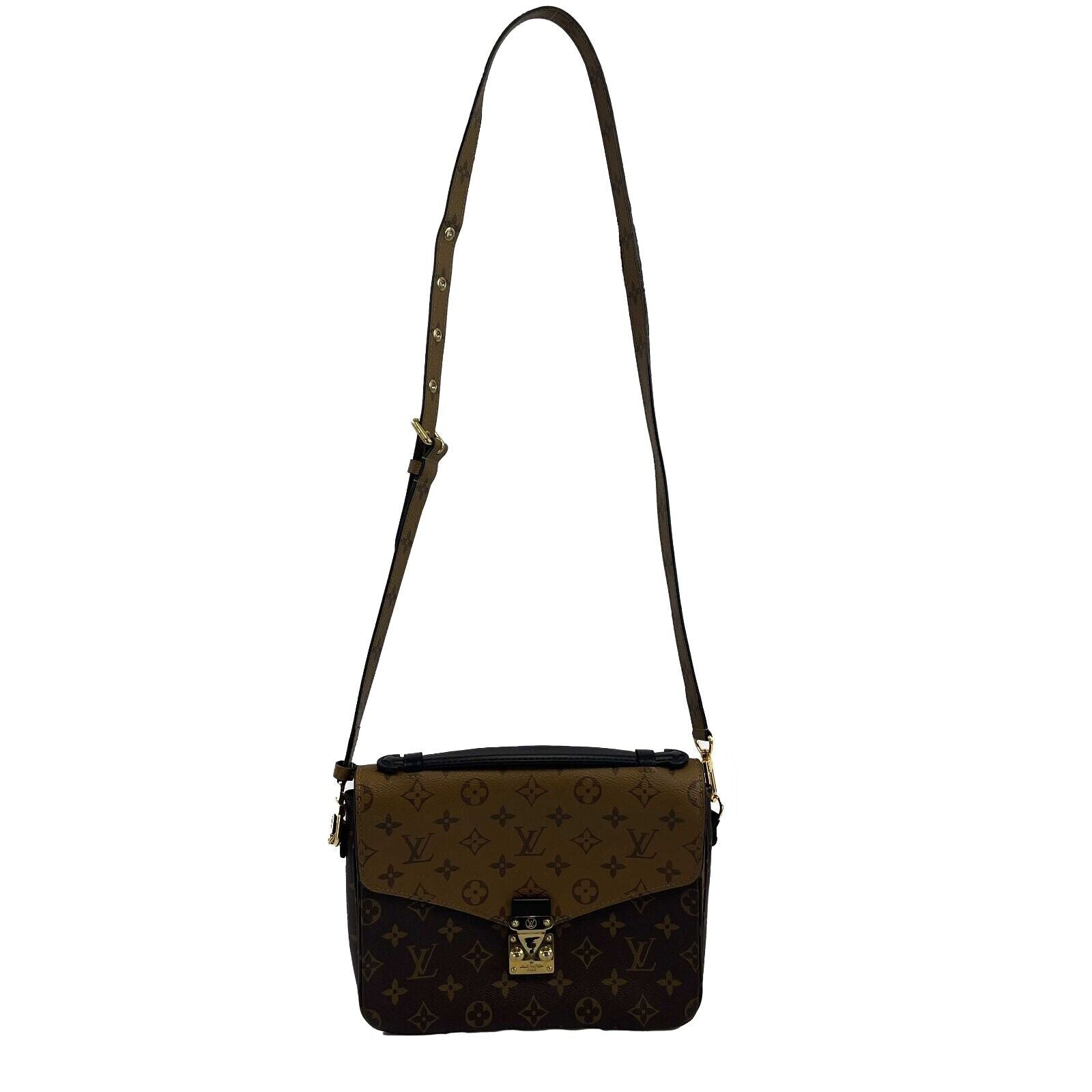 Louis Vuitton Monogram Reverse Pochette Metis Crossbody Bag 2019 Brown - Luxury Designer Handbag for Women, Perfect for Work, Travel & Everyday Use