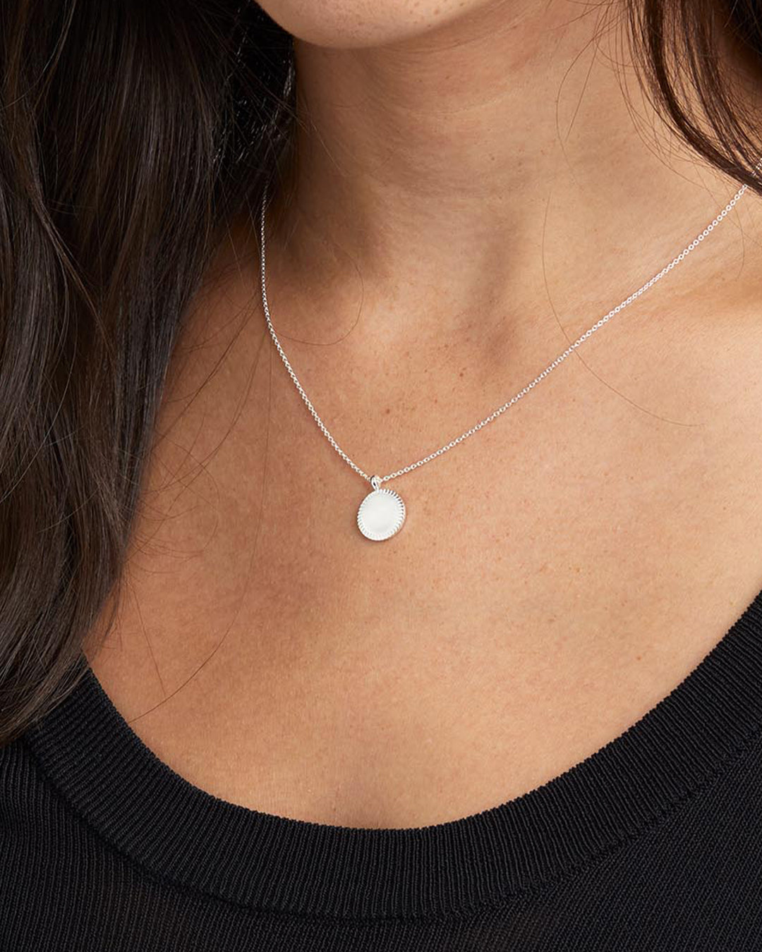 Custom Silver Coin Necklace - Personalized Jewelry Gift for Women - Perfect for Anniversaries, Birthdays & Special Occasions