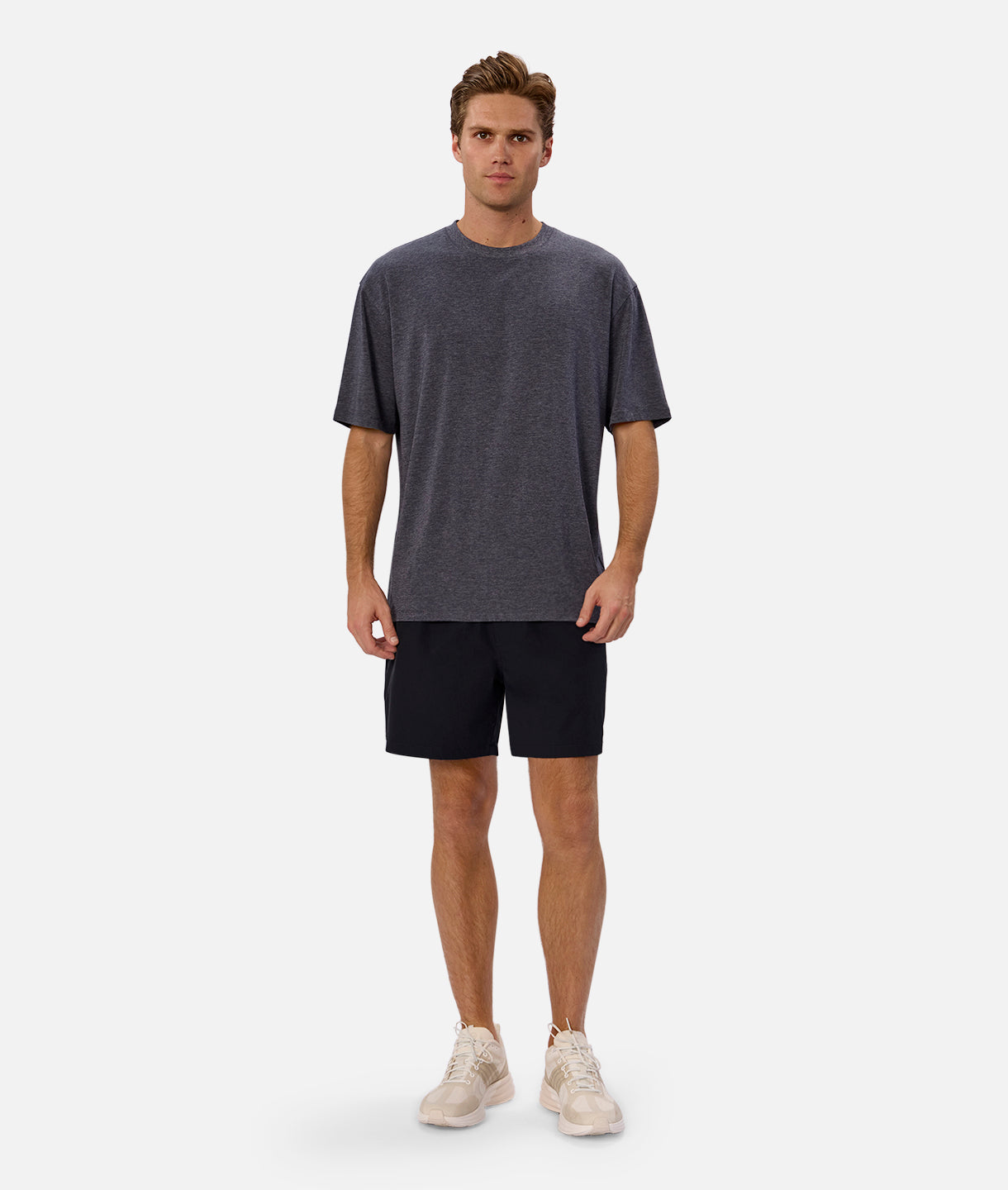 Freeman Athletic Performance T-Shirt for Men - Breathable Mid Navy Workout Tee for Gym, Running & Active Lifestyle