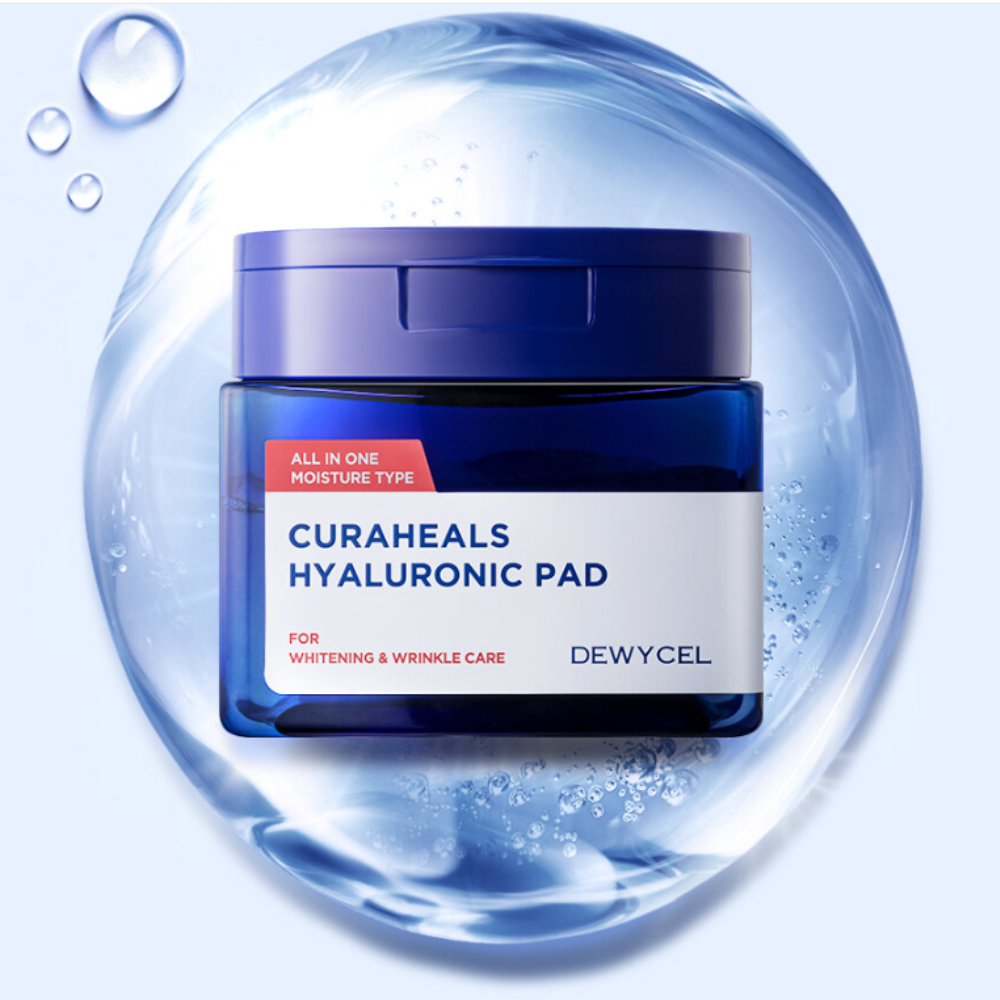 DEWYCEL All In One Moisture Curaheals Hyaluronic Acid Sheet Mask 380ml (70 Pads) - Hydrating Facial Treatment for Dry Skin, Daily Skincare Routine