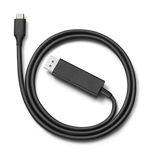 Google USB Type C to DisplayPort Cable - 4K 60Hz High-Speed Video & Audio Sync - Compatible with Pixelbook, MacBook Pro, iPad Pro, Dell XPS 15, Galaxy S10 - Perfect for Home Office, Gaming & 4K Video Streaming