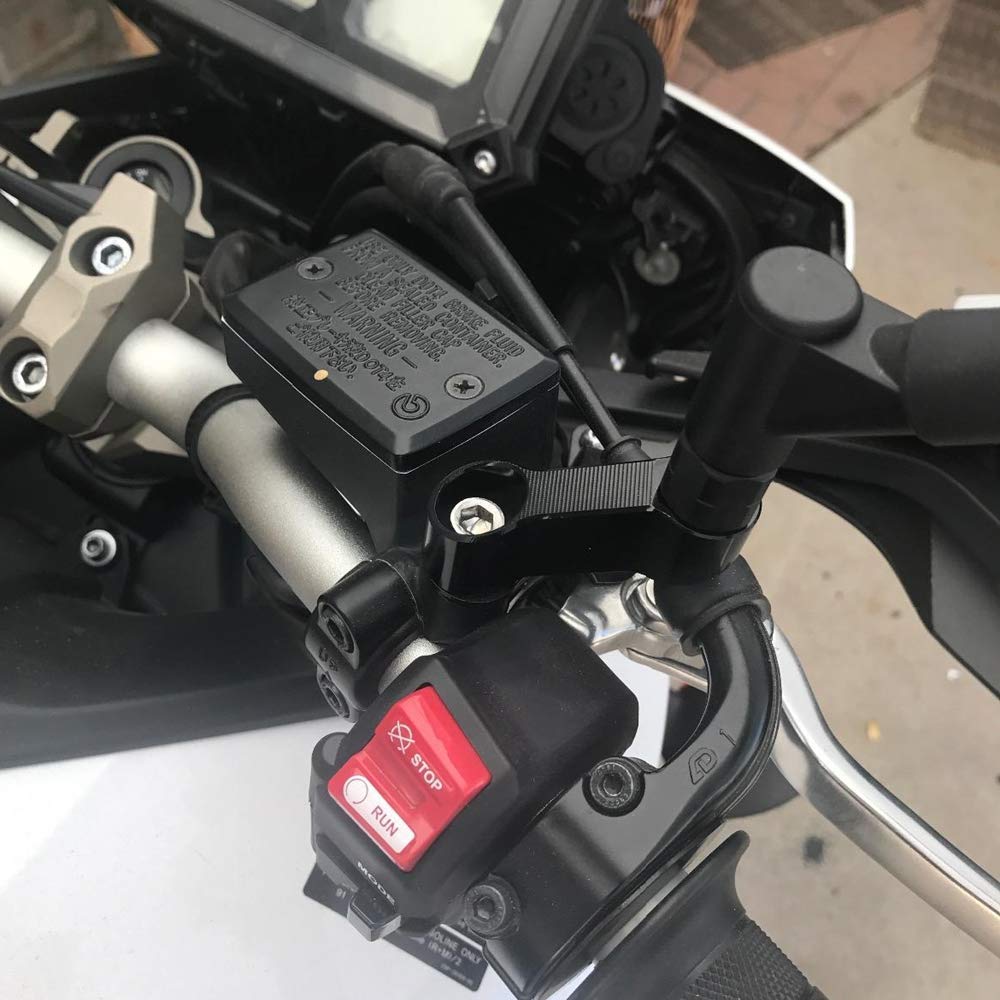 Universal Motorcycle Mirror Mount Risers - 10mm Right Thread CNC Aluminum Extenders for Enhanced Rearview Visibility | Perfect for Harley, Honda, Yamaha & More | Ideal for Highway Riding and Urban Commuting